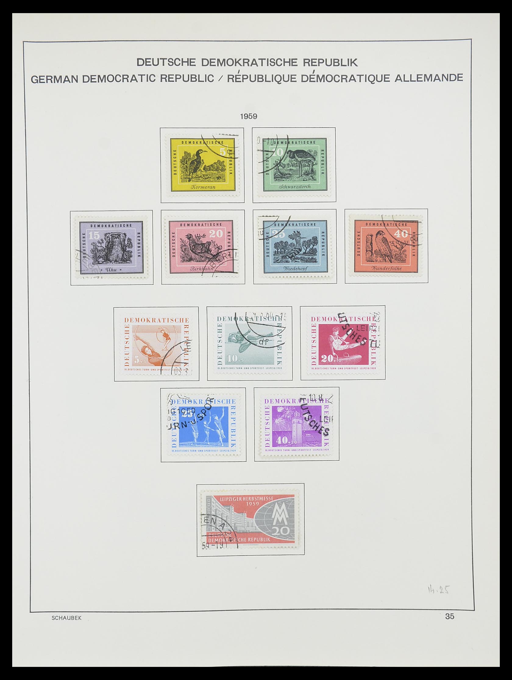 33782 035 - Stamp collection 33782 DDR 1949-1990.