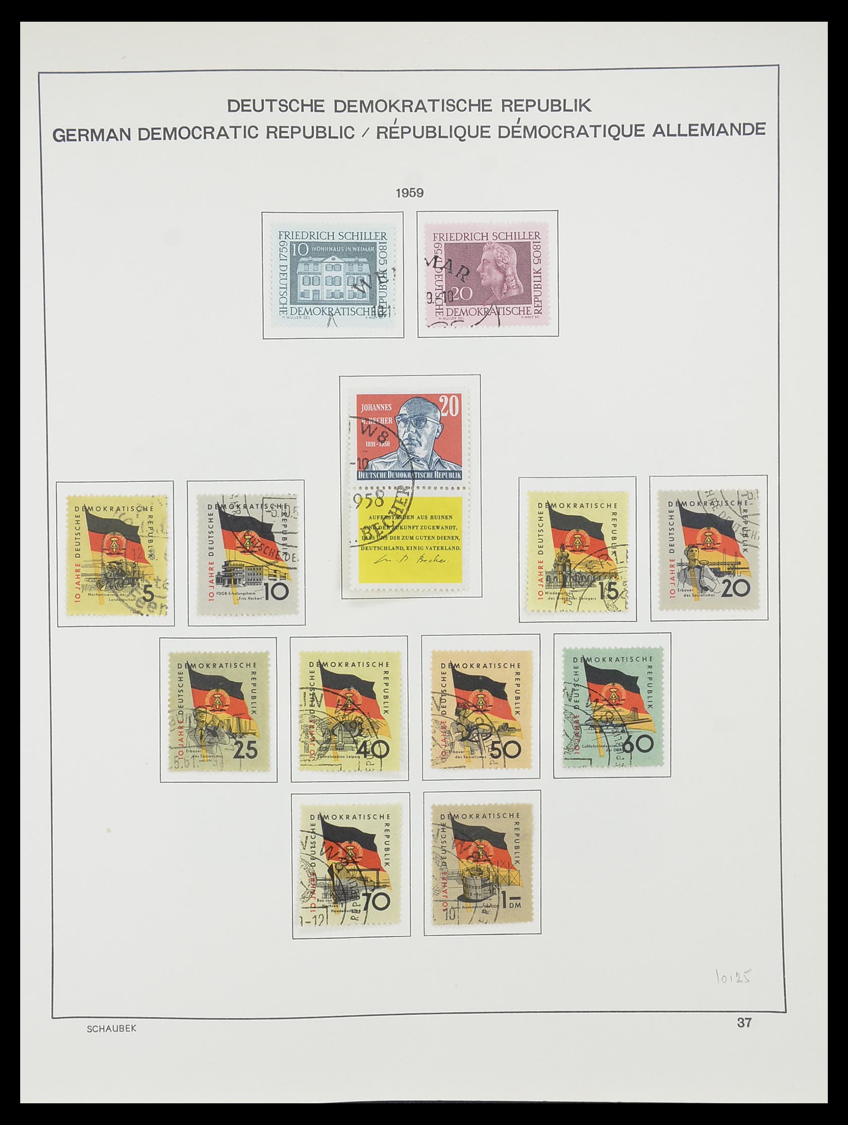 33782 037 - Postzegelverzameling 33782 DDR 1949-1990.
