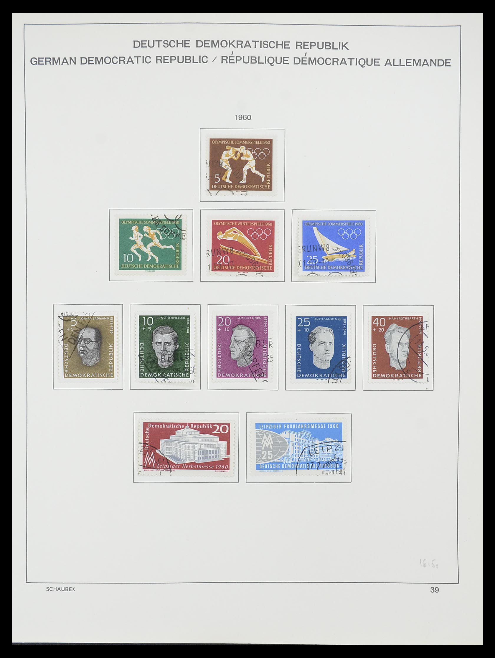 33782 050 - Stamp collection 33782 DDR 1949-1990.