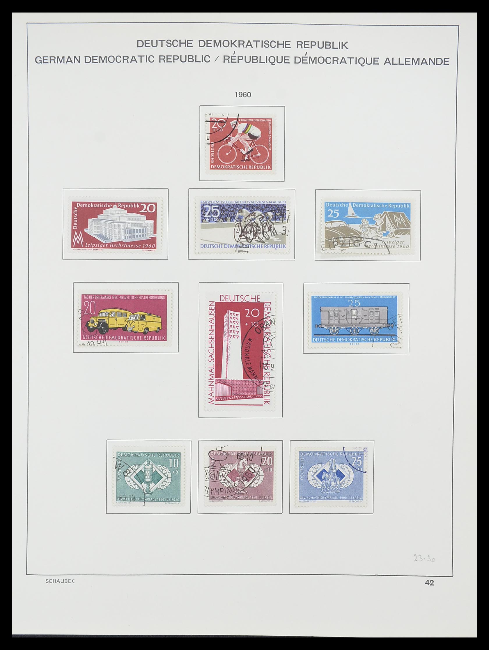 33782 053 - Stamp collection 33782 DDR 1949-1990.