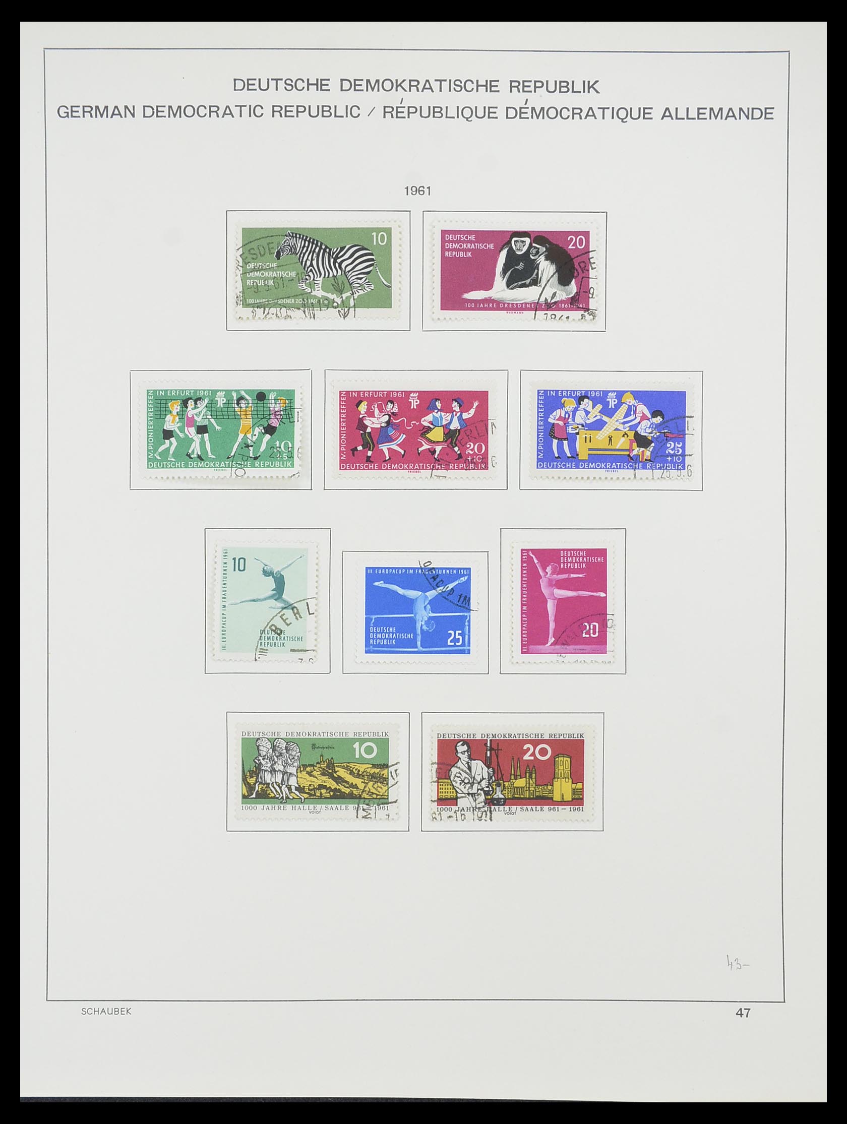 33782 058 - Stamp collection 33782 DDR 1949-1990.