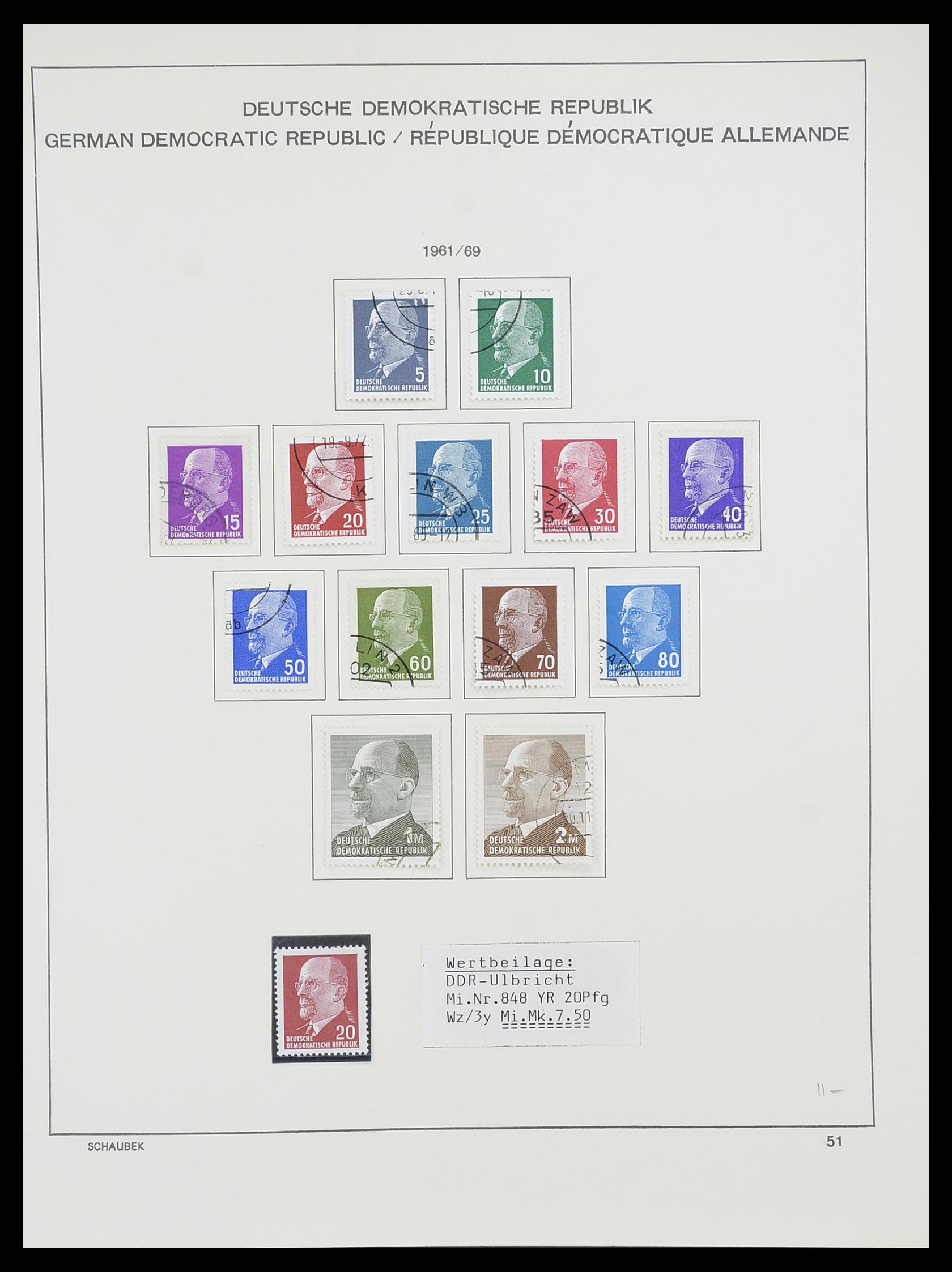 33782 062 - Stamp collection 33782 DDR 1949-1990.