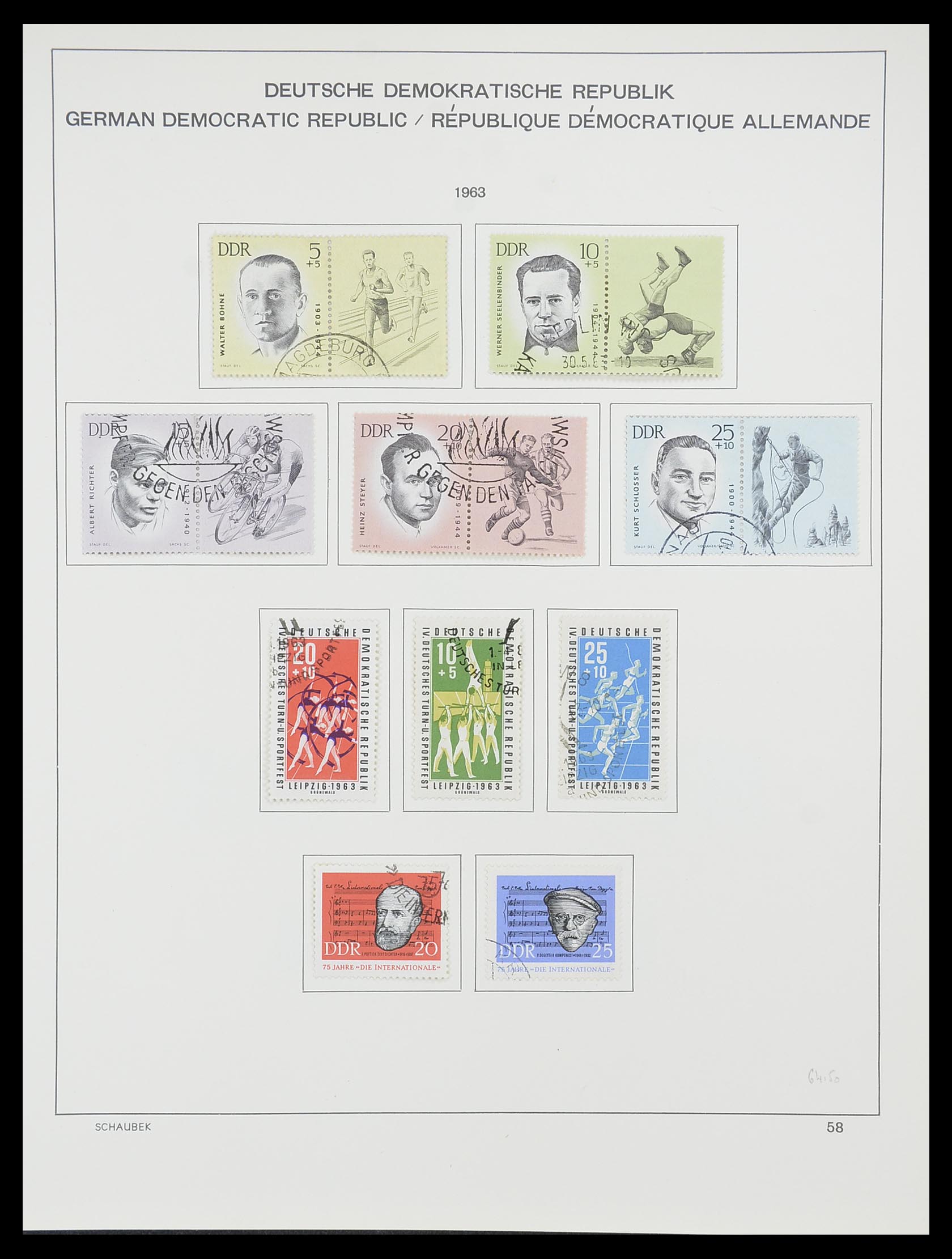 33782 071 - Stamp collection 33782 DDR 1949-1990.