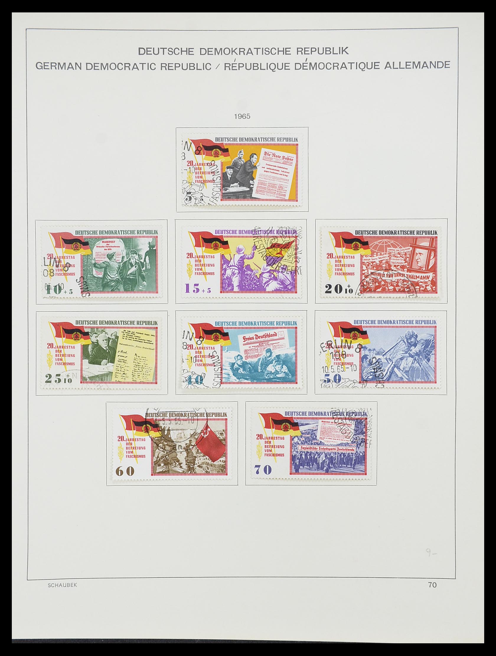 33782 083 - Stamp collection 33782 DDR 1949-1990.
