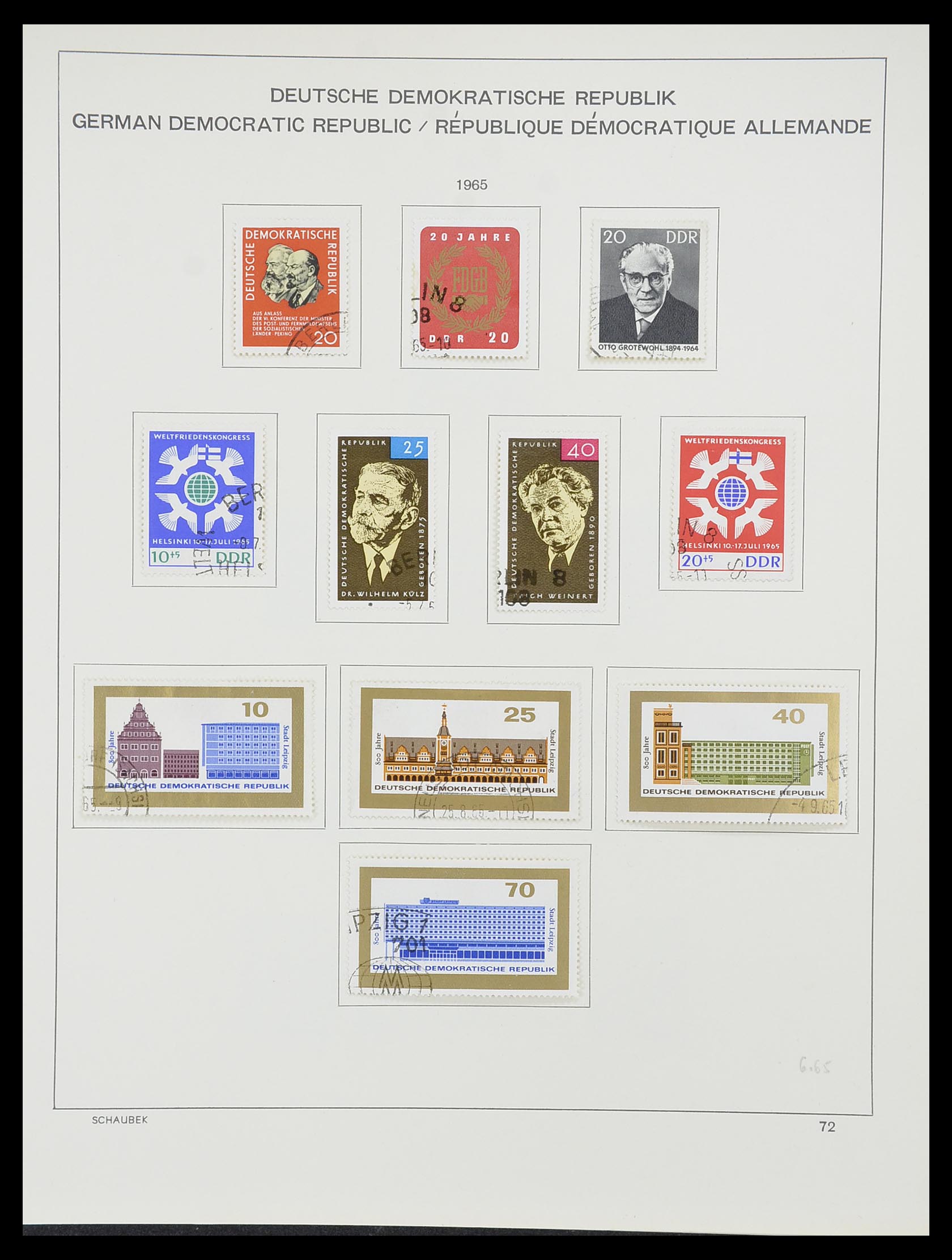 33782 085 - Stamp collection 33782 DDR 1949-1990.