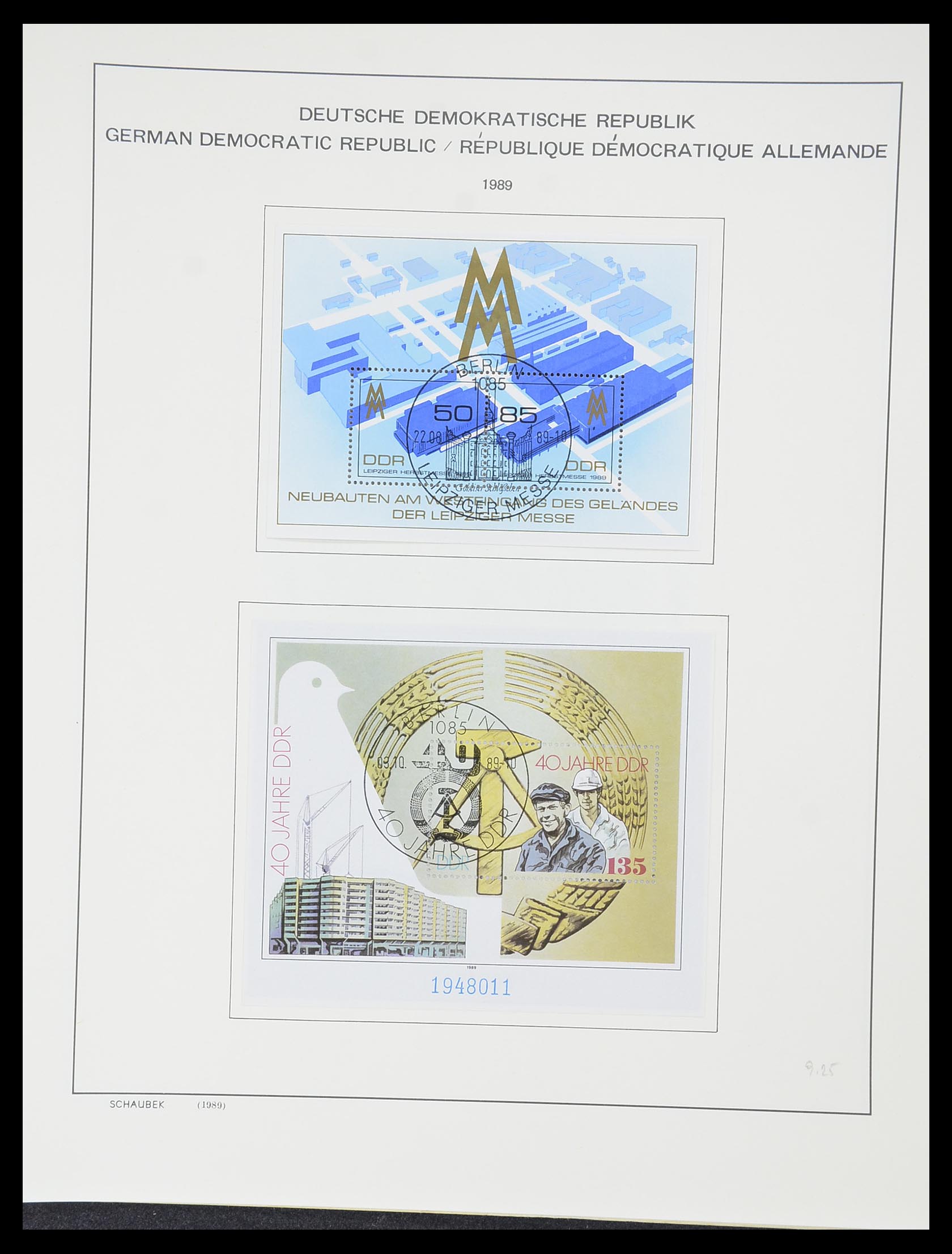 33782 382 - Postzegelverzameling 33782 DDR 1949-1990.