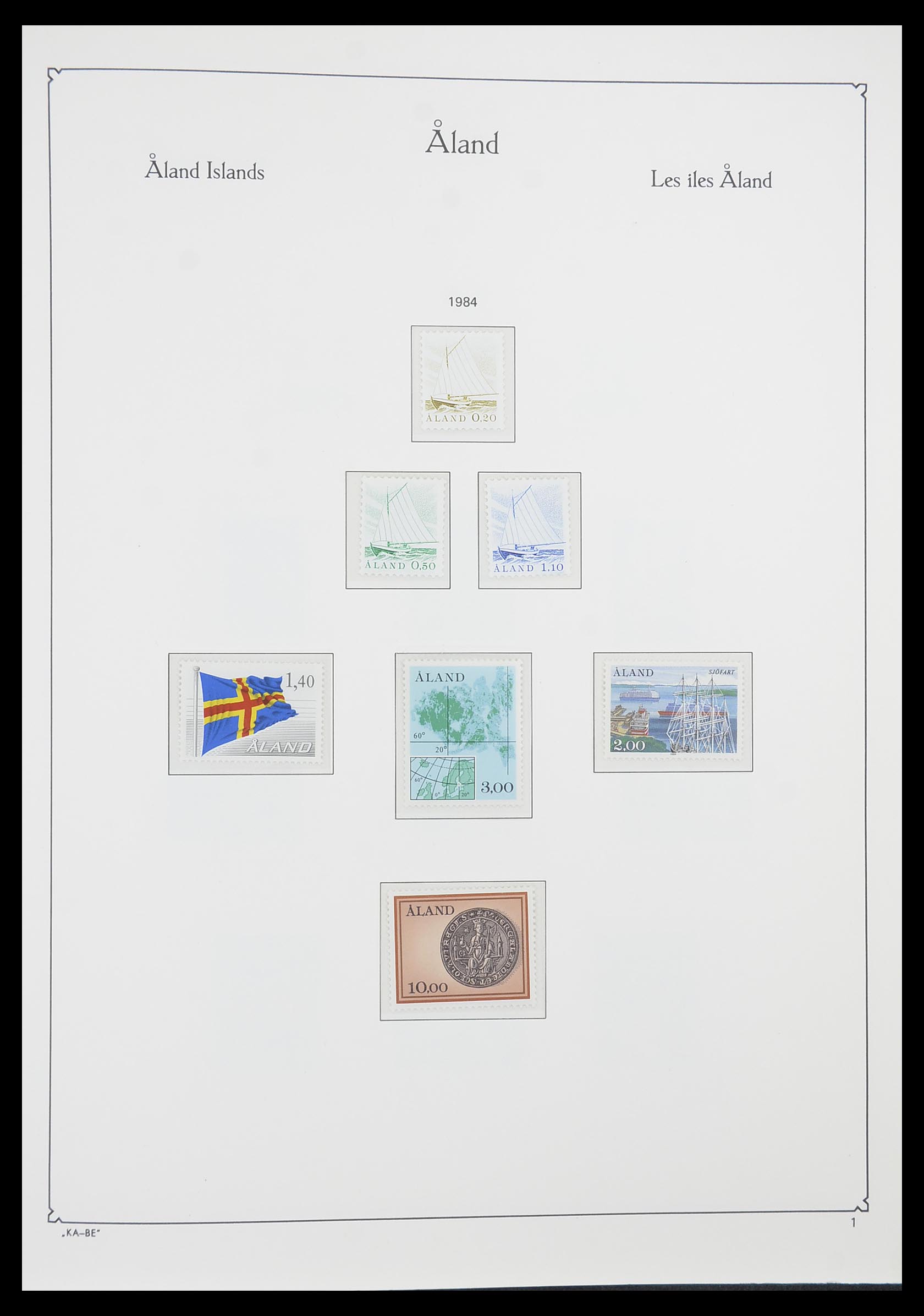 33783 001 - Postzegelverzameling 33783 Aland 1984-2001.