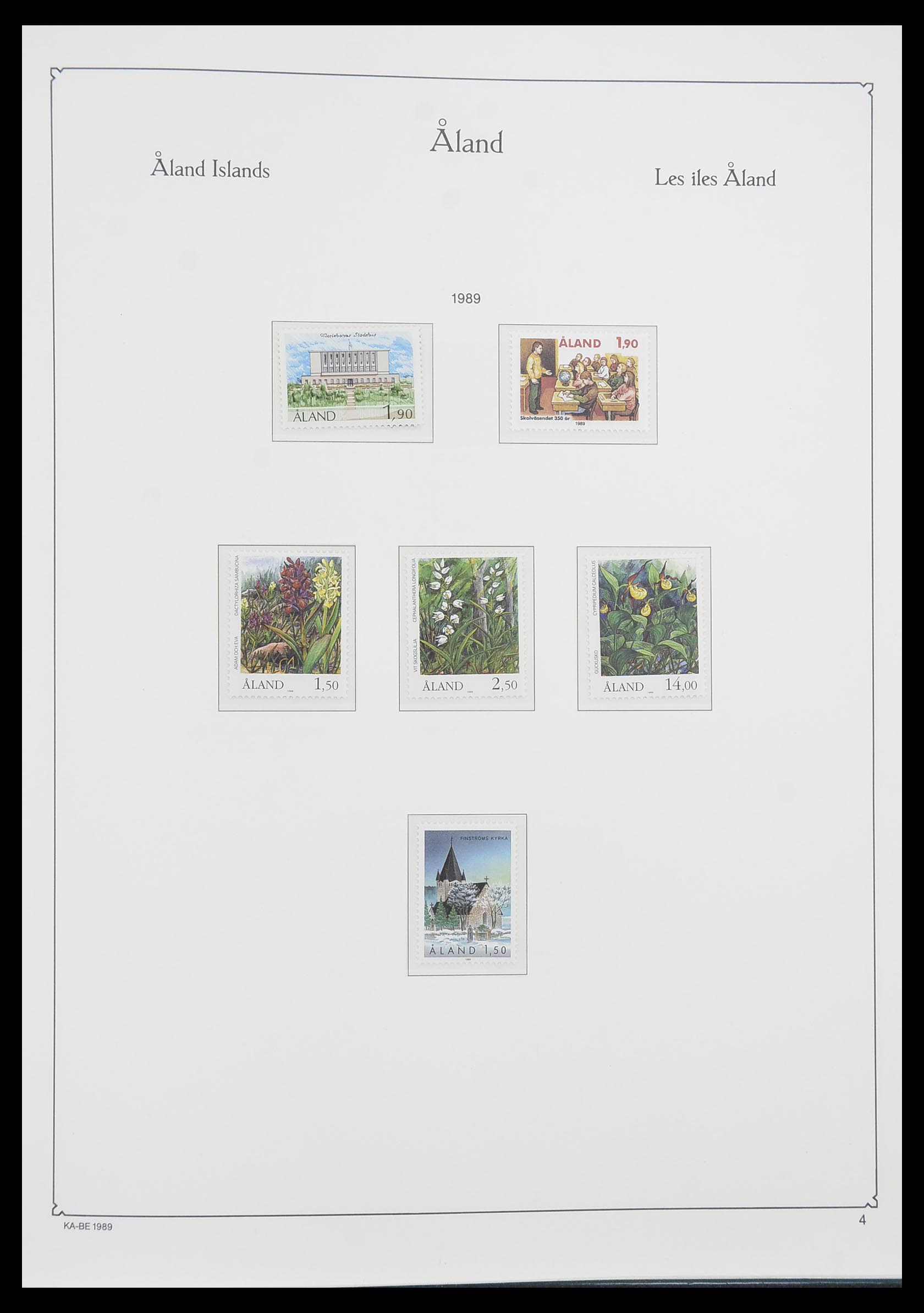 33783 004 - Postzegelverzameling 33783 Aland 1984-2001.