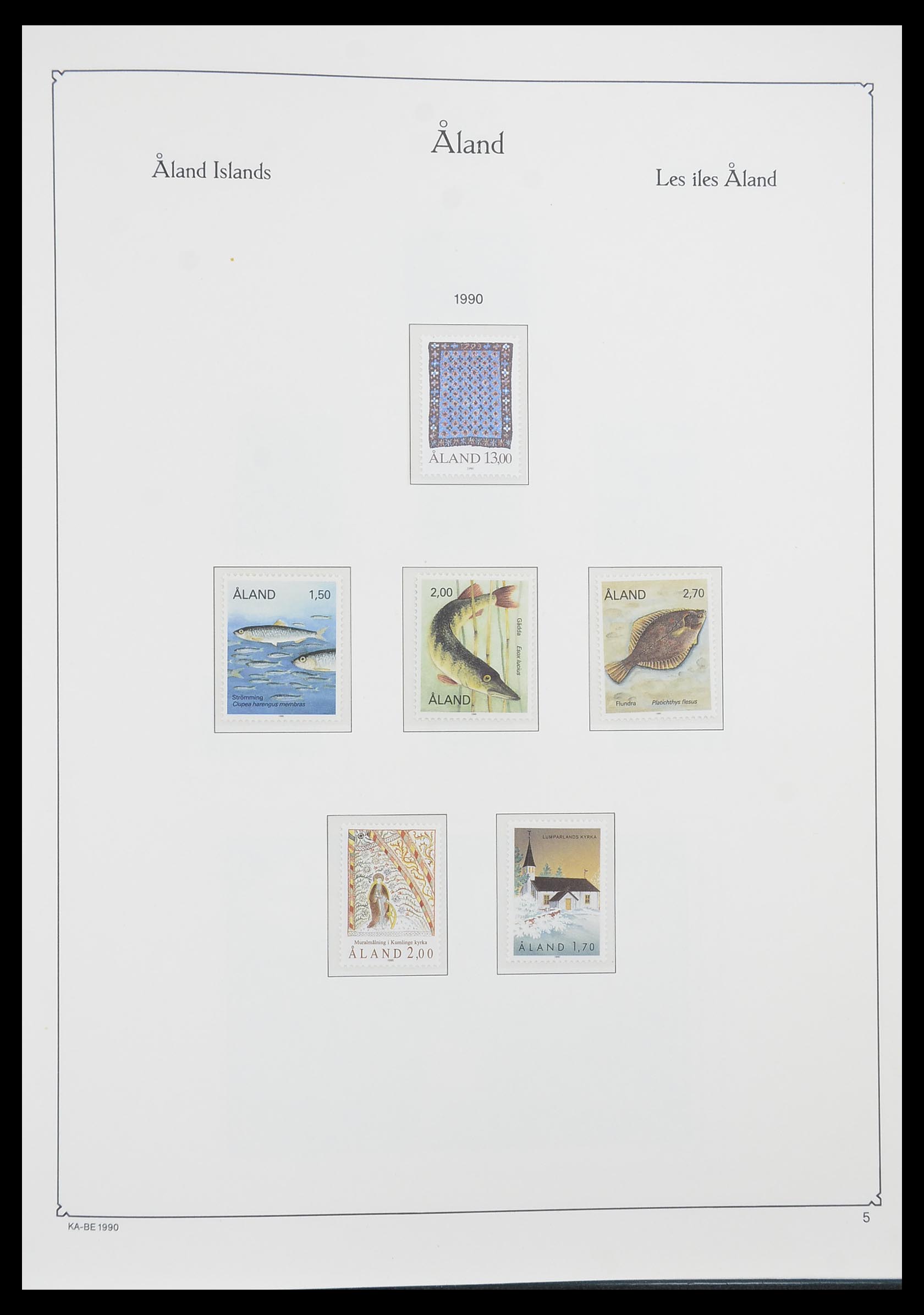 33783 005 - Postzegelverzameling 33783 Aland 1984-2001.