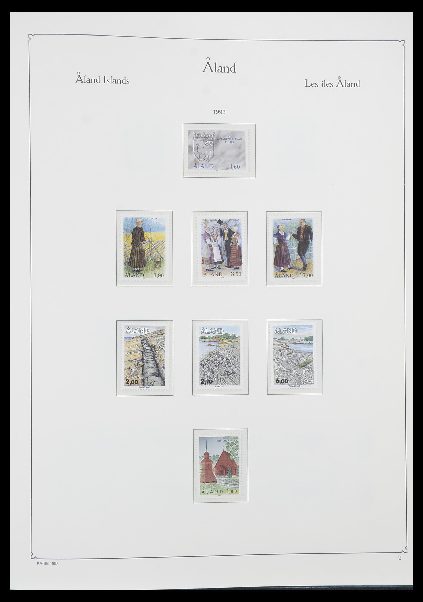 33783 009 - Postzegelverzameling 33783 Aland 1984-2001.