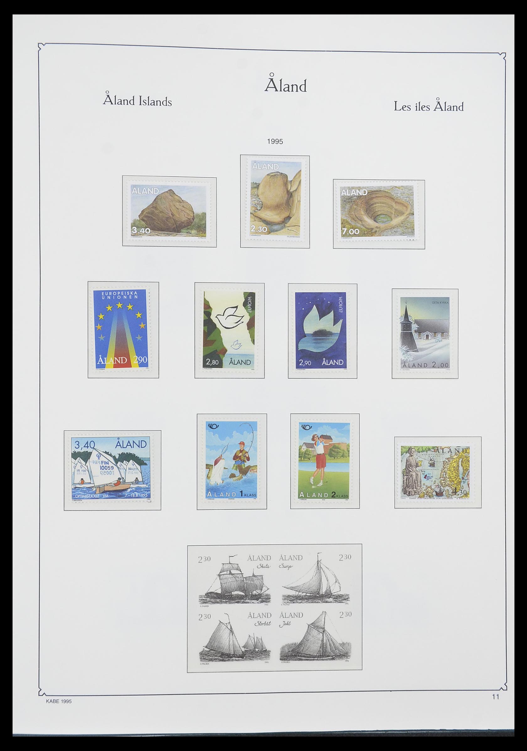 33783 011 - Stamp collection 33783 Aland 1984-2001.