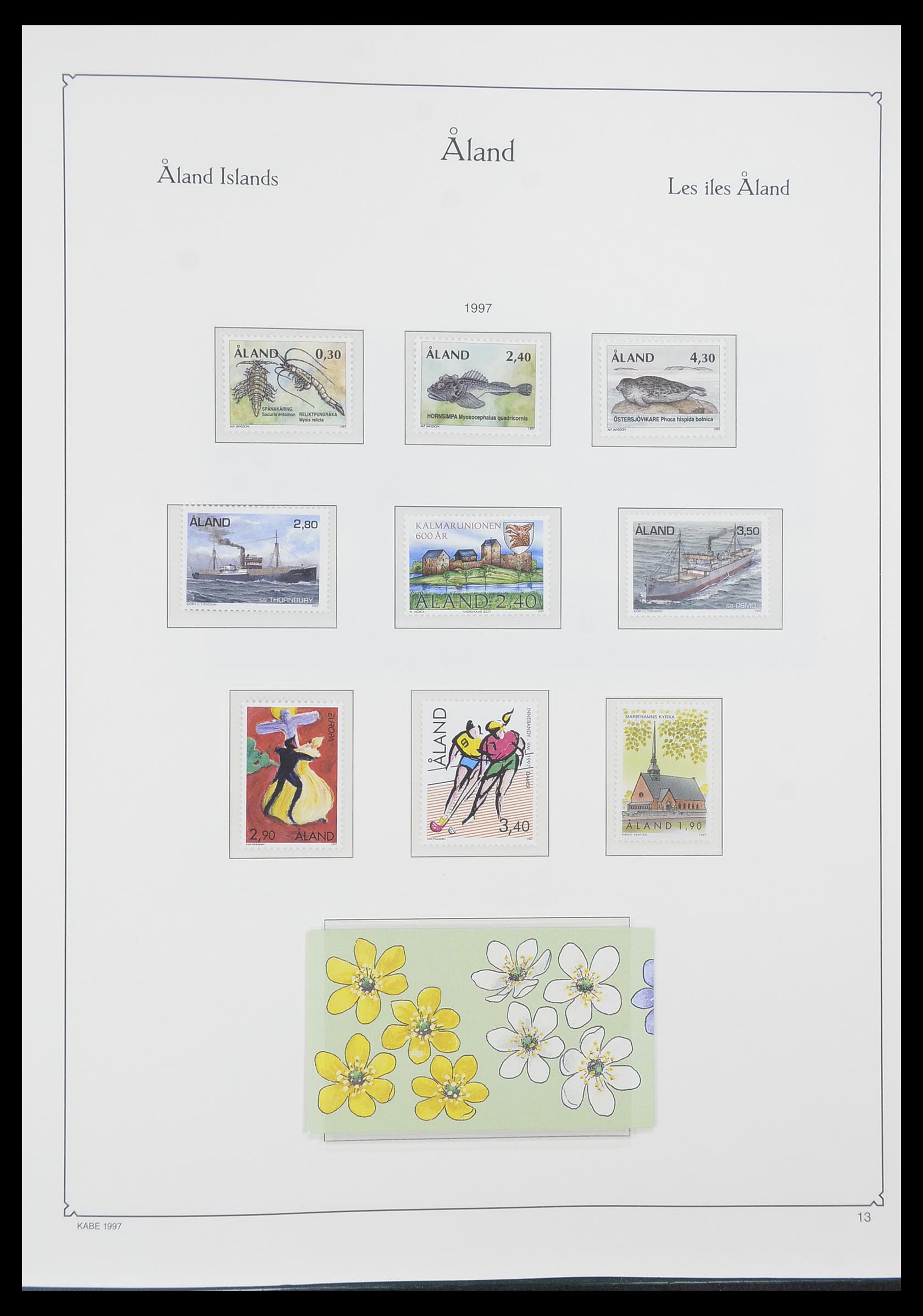 33783 013 - Postzegelverzameling 33783 Aland 1984-2001.