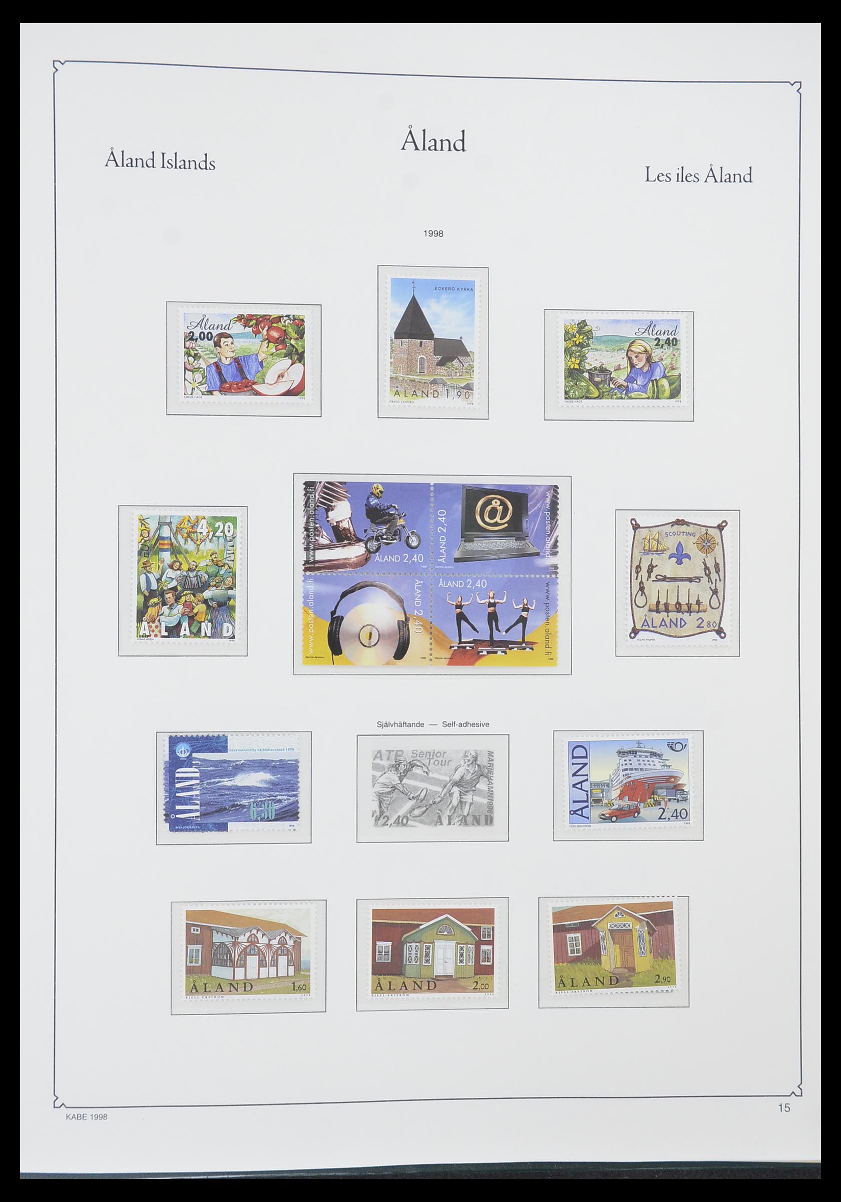 33783 015 - Postzegelverzameling 33783 Aland 1984-2001.