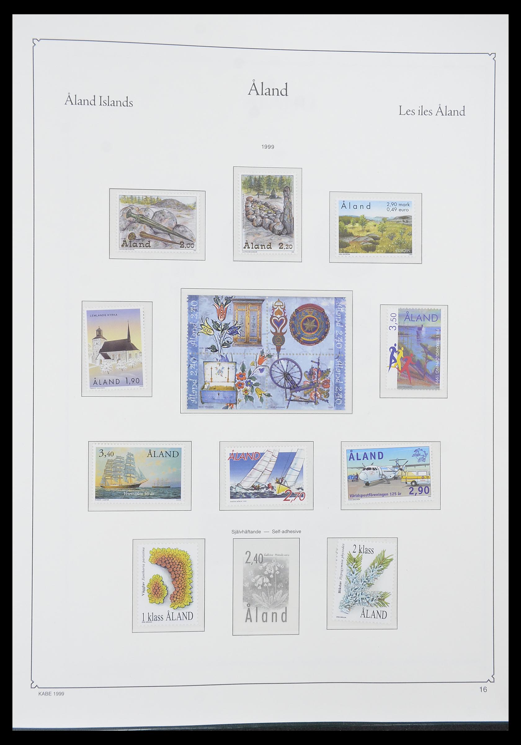 33783 016 - Postzegelverzameling 33783 Aland 1984-2001.
