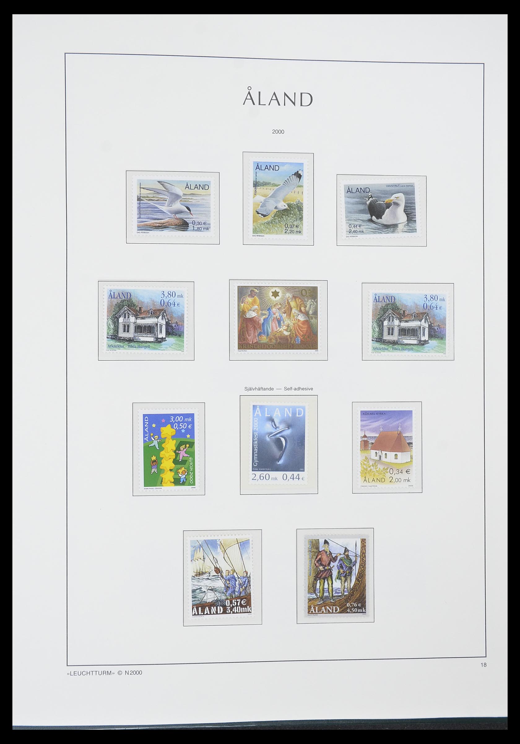 33783 018 - Postzegelverzameling 33783 Aland 1984-2001.