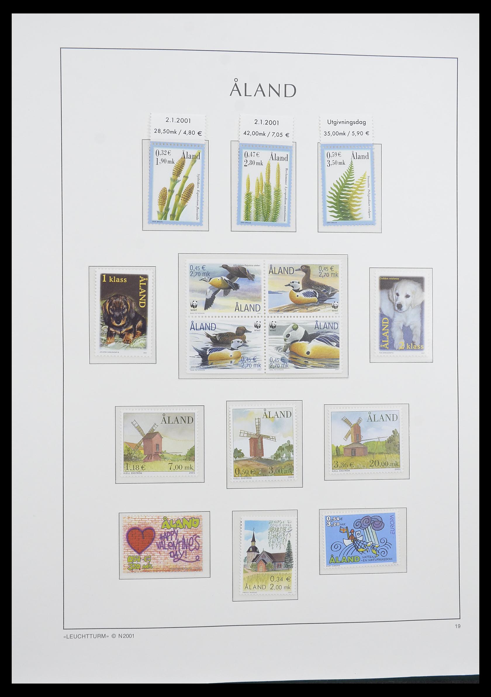 33783 019 - Stamp collection 33783 Aland 1984-2001.