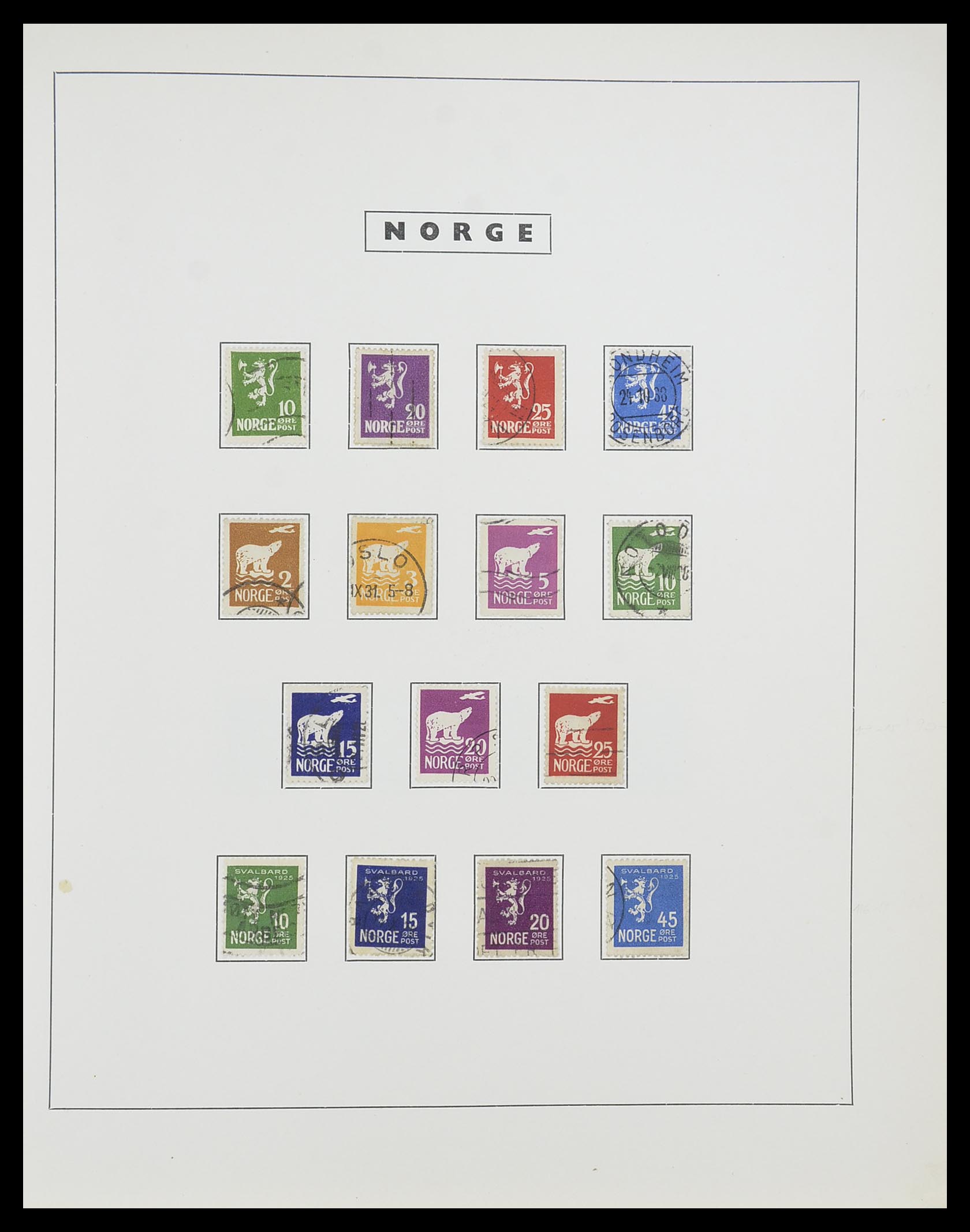 33784 012 - Stamp collection 33784 Norway 1855-1963.
