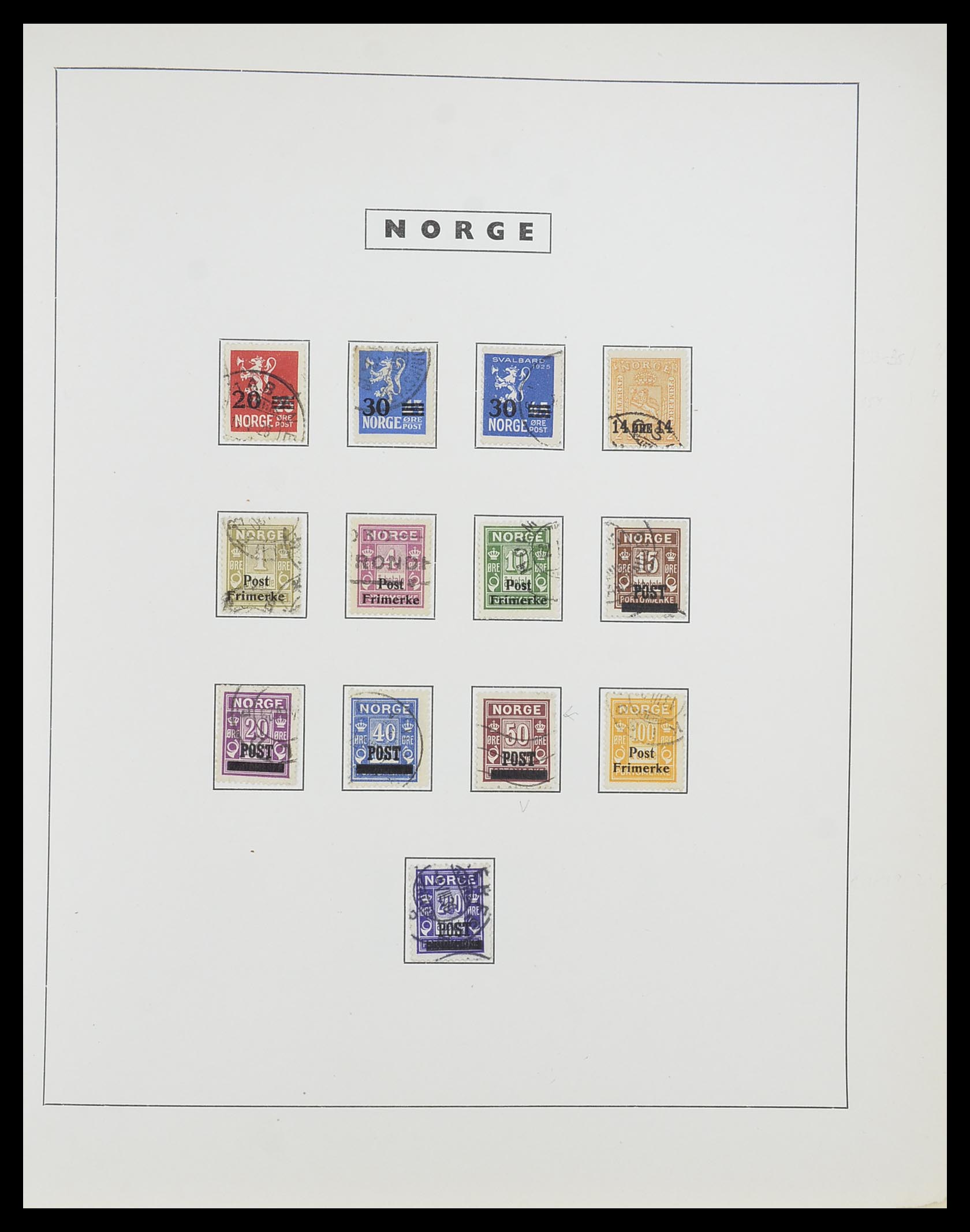 33784 014 - Stamp collection 33784 Norway 1855-1963.
