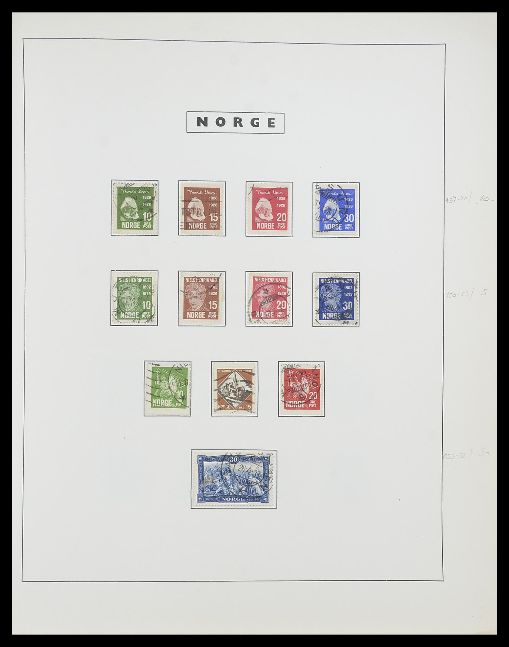 33784 015 - Stamp collection 33784 Norway 1855-1963.