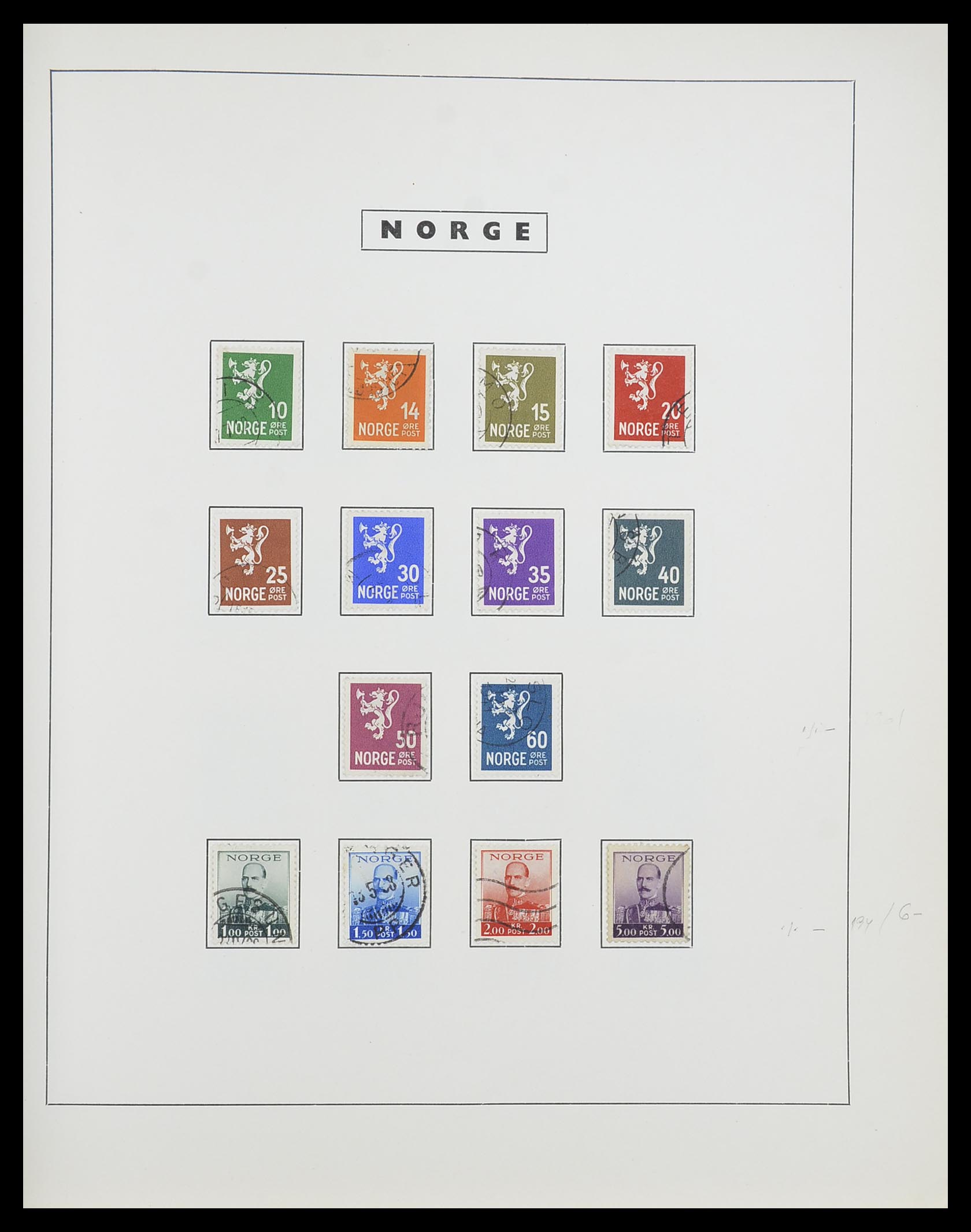 33784 018 - Stamp collection 33784 Norway 1855-1963.