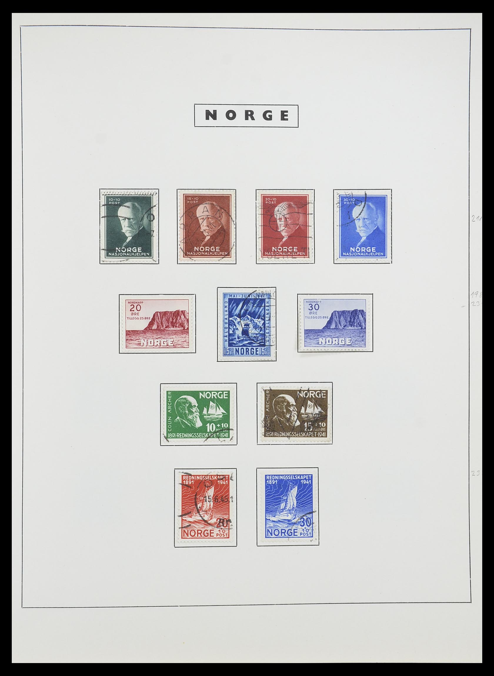 33784 020 - Stamp collection 33784 Norway 1855-1963.