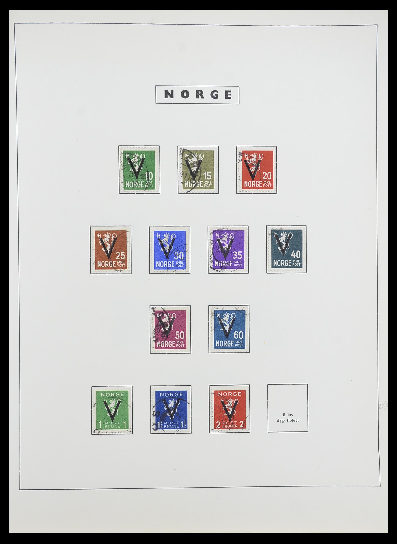 33784 024 - Stamp collection 33784 Norway 1855-1963.