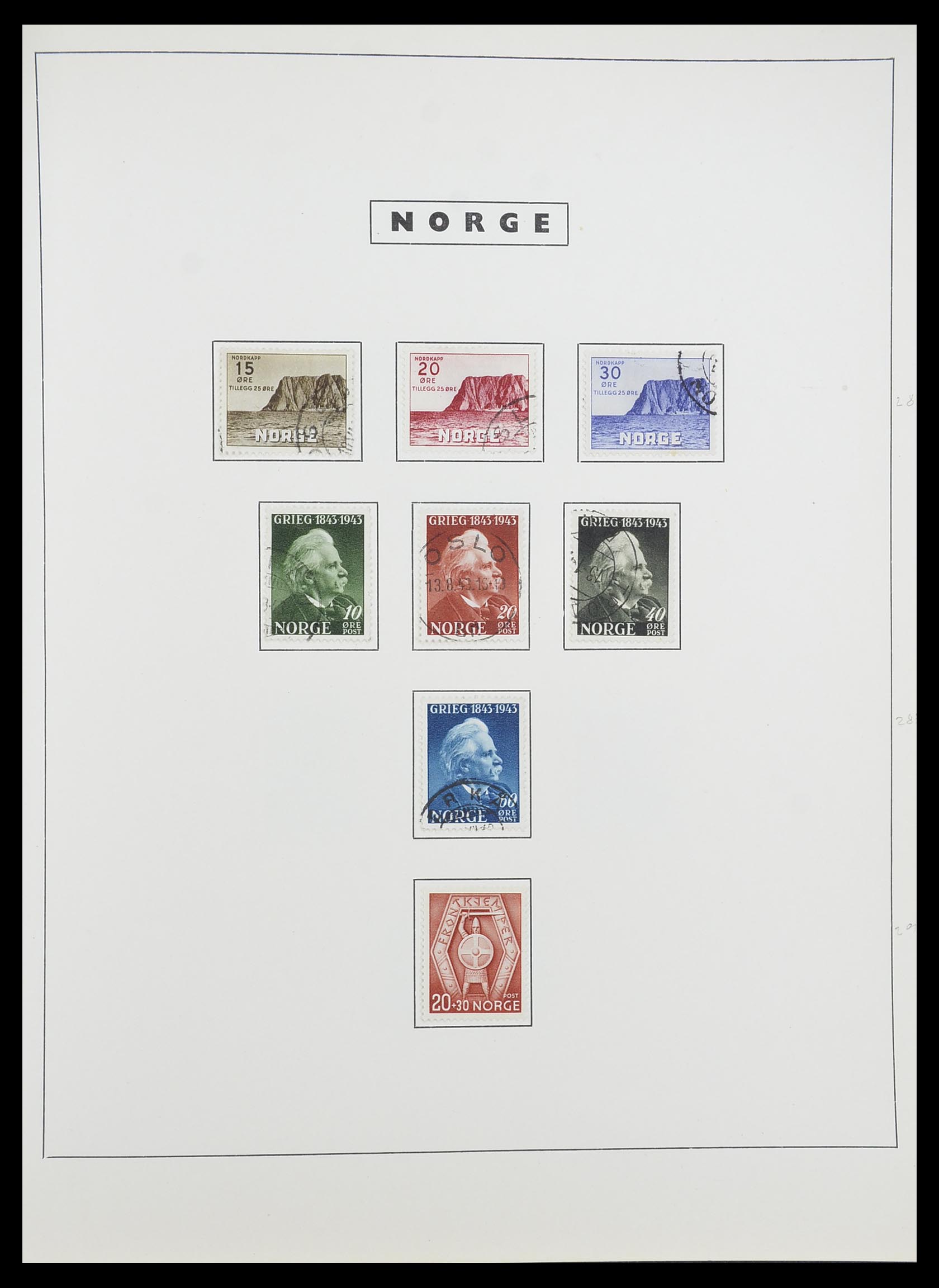 33784 028 - Stamp collection 33784 Norway 1855-1963.
