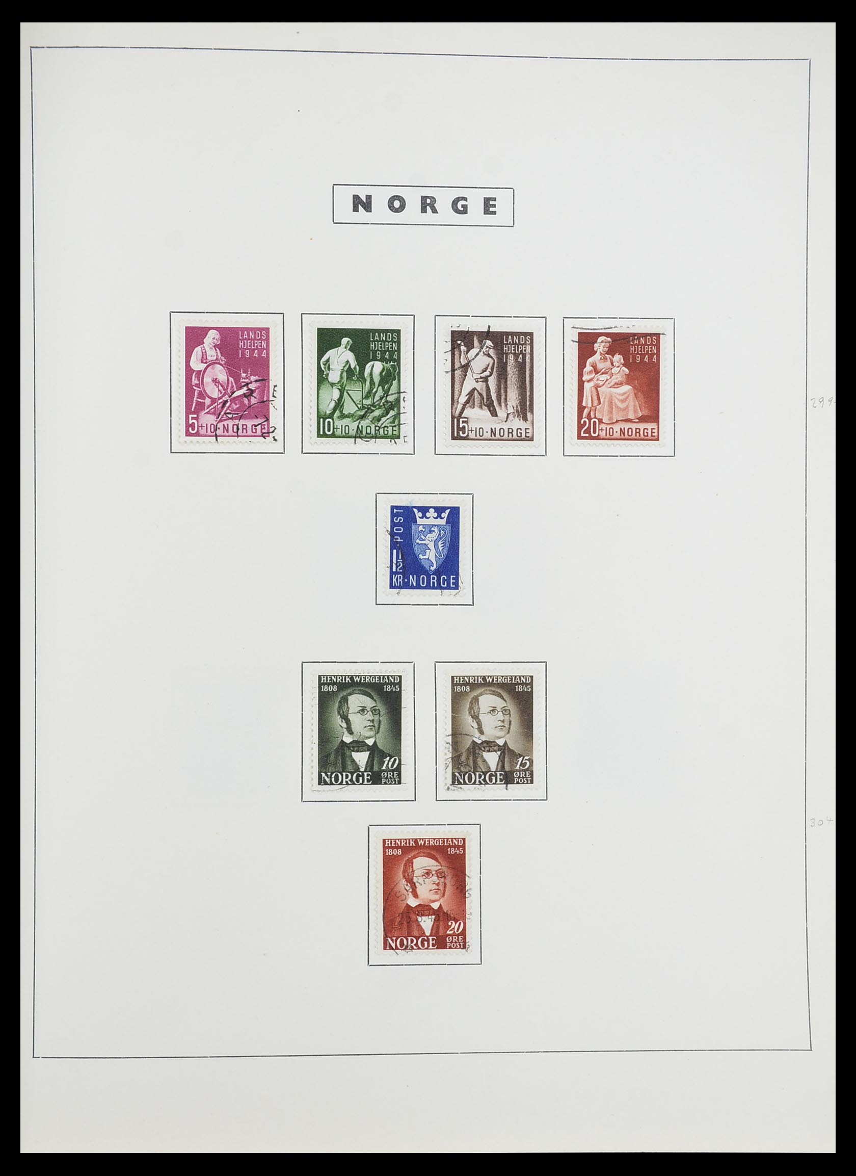 33784 031 - Stamp collection 33784 Norway 1855-1963.