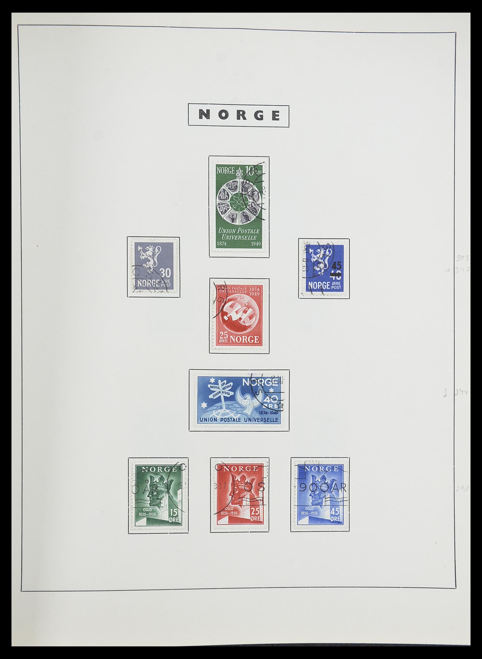 33784 036 - Stamp collection 33784 Norway 1855-1963.