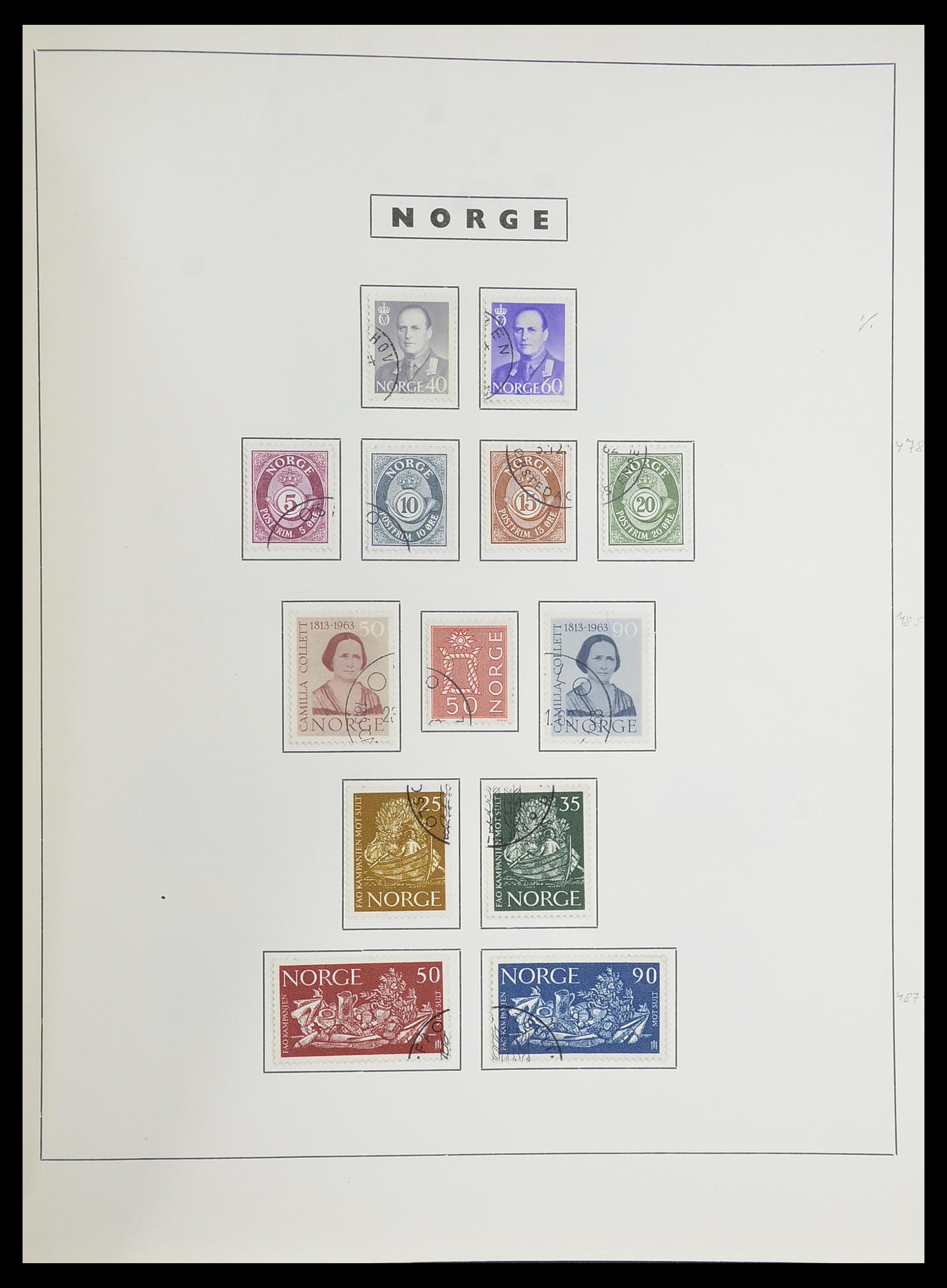 33784 049 - Stamp collection 33784 Norway 1855-1963.