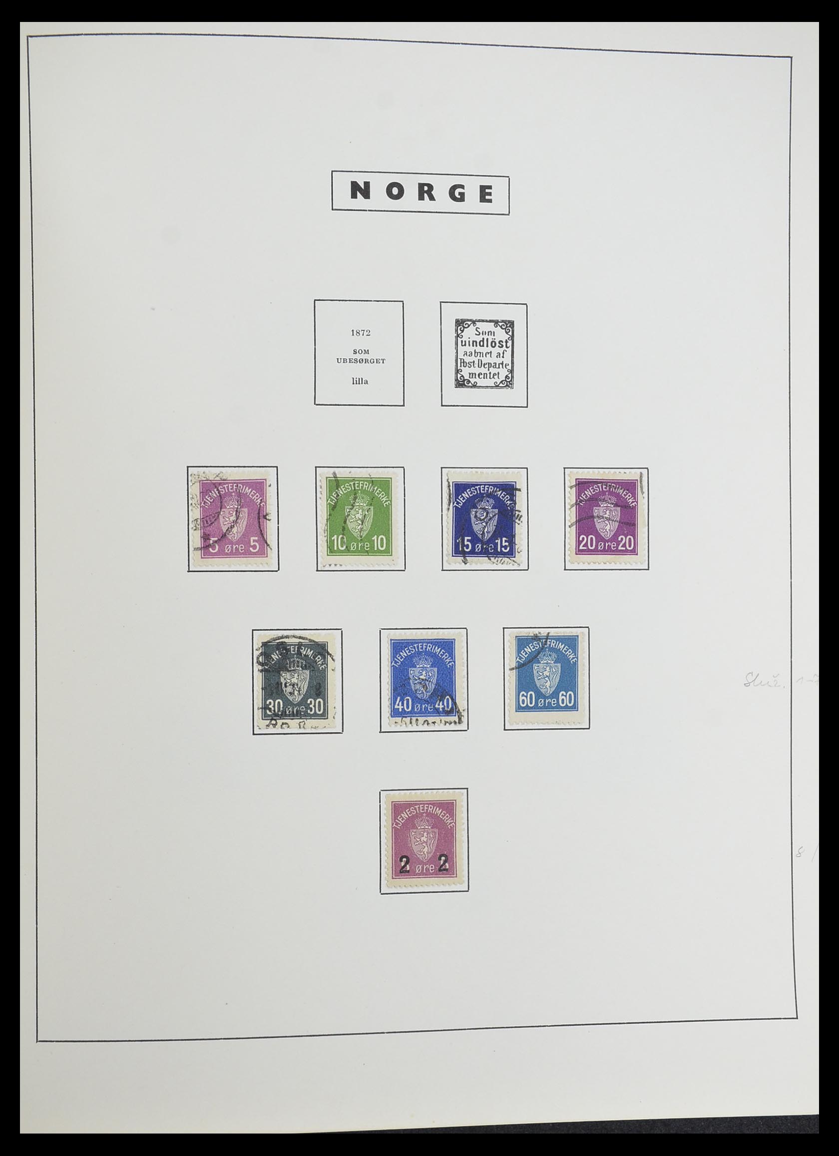33784 054 - Stamp collection 33784 Norway 1855-1963.