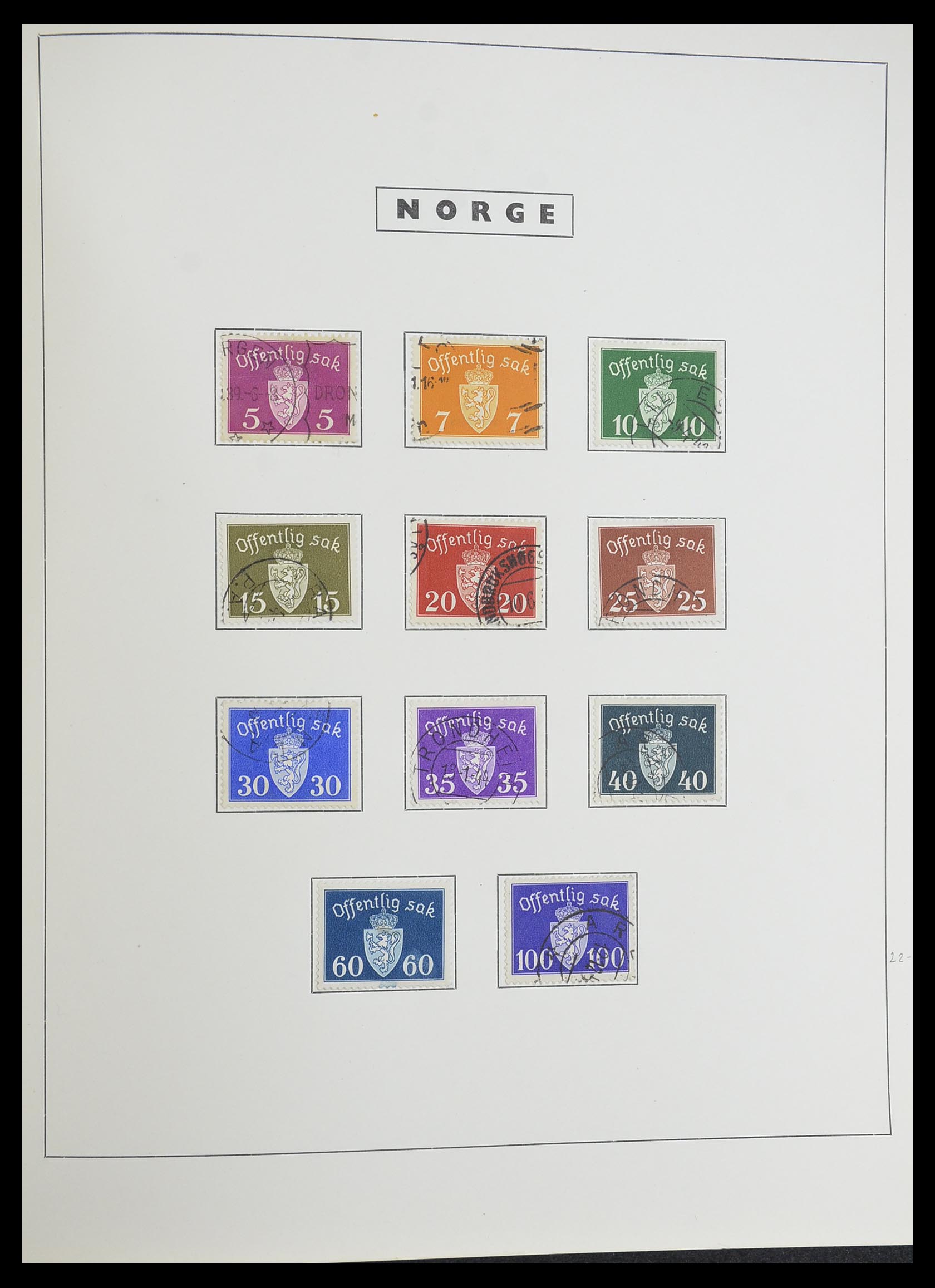 33784 057 - Stamp collection 33784 Norway 1855-1963.