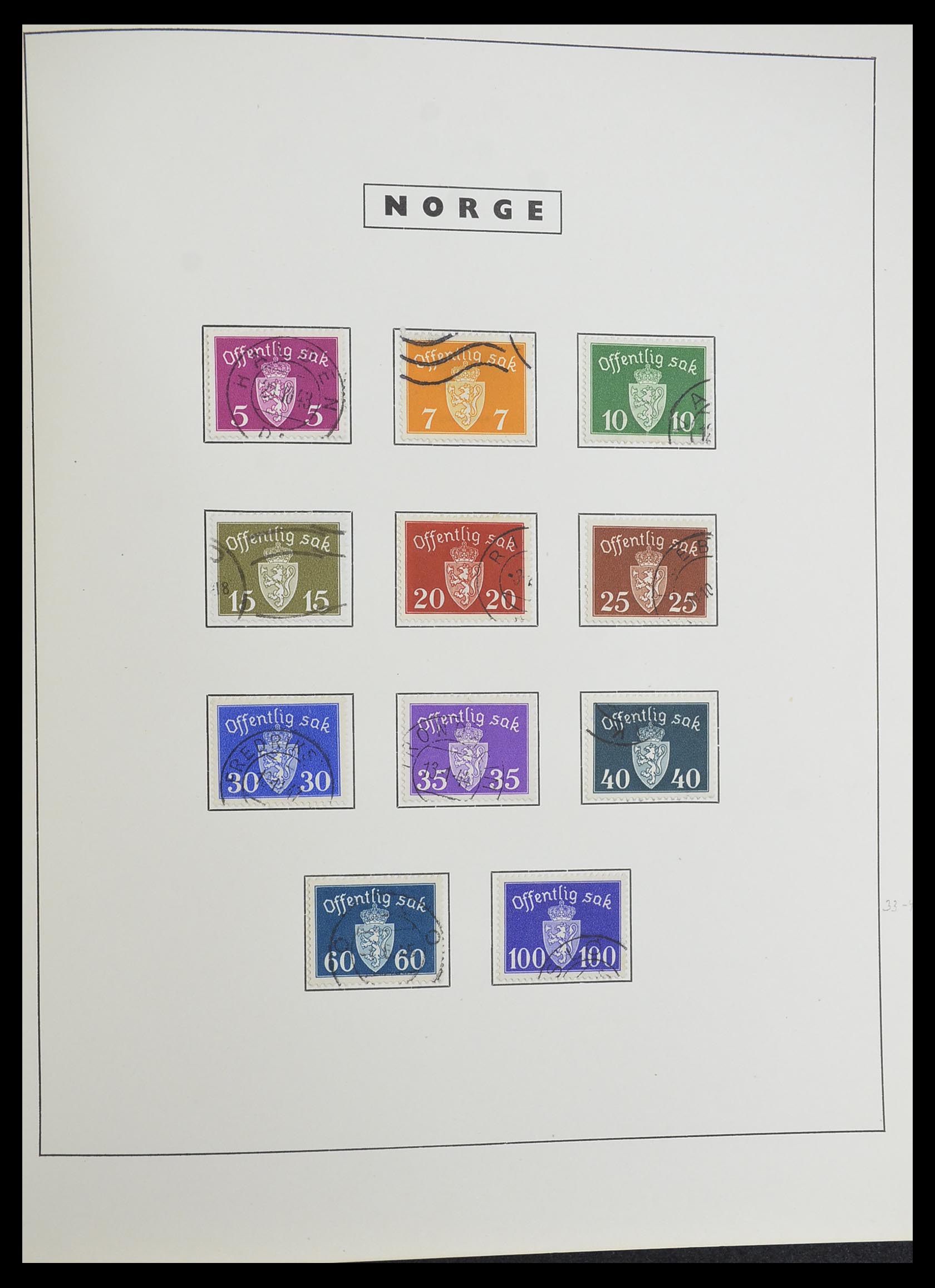 33784 058 - Stamp collection 33784 Norway 1855-1963.