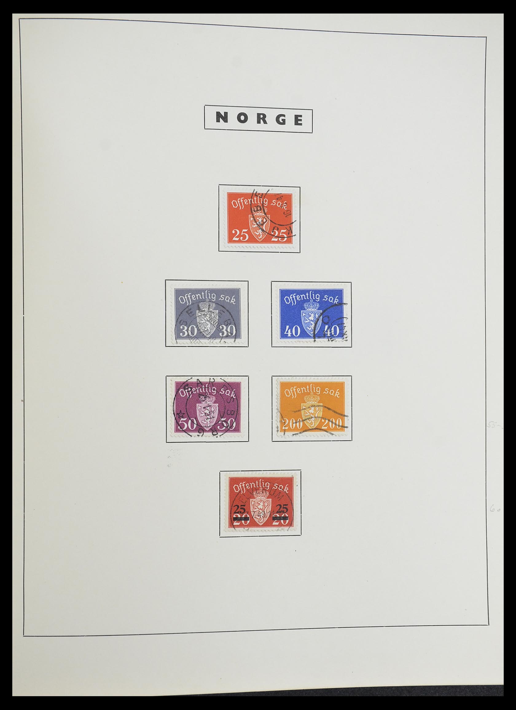 33784 060 - Stamp collection 33784 Norway 1855-1963.