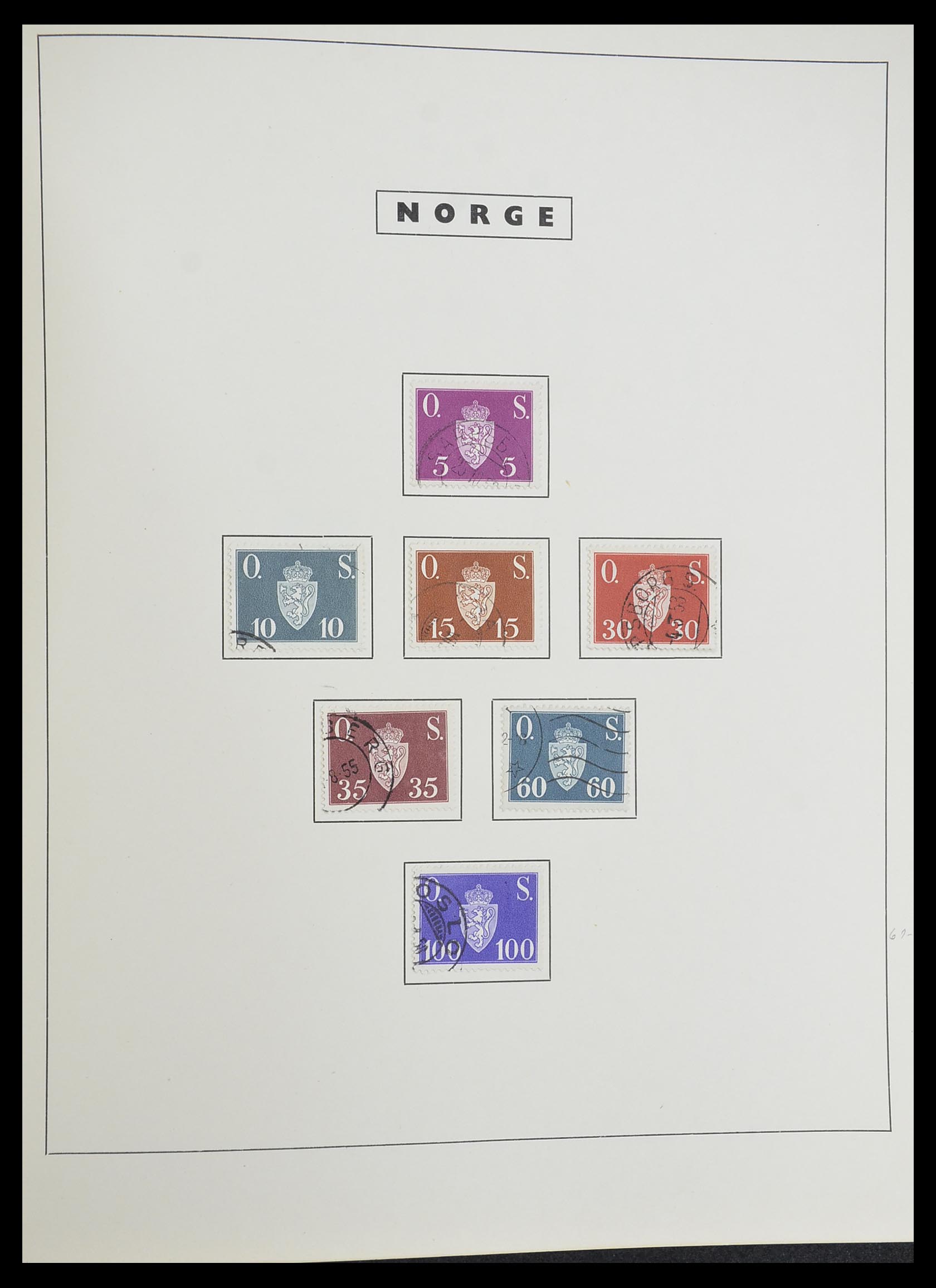 33784 061 - Stamp collection 33784 Norway 1855-1963.