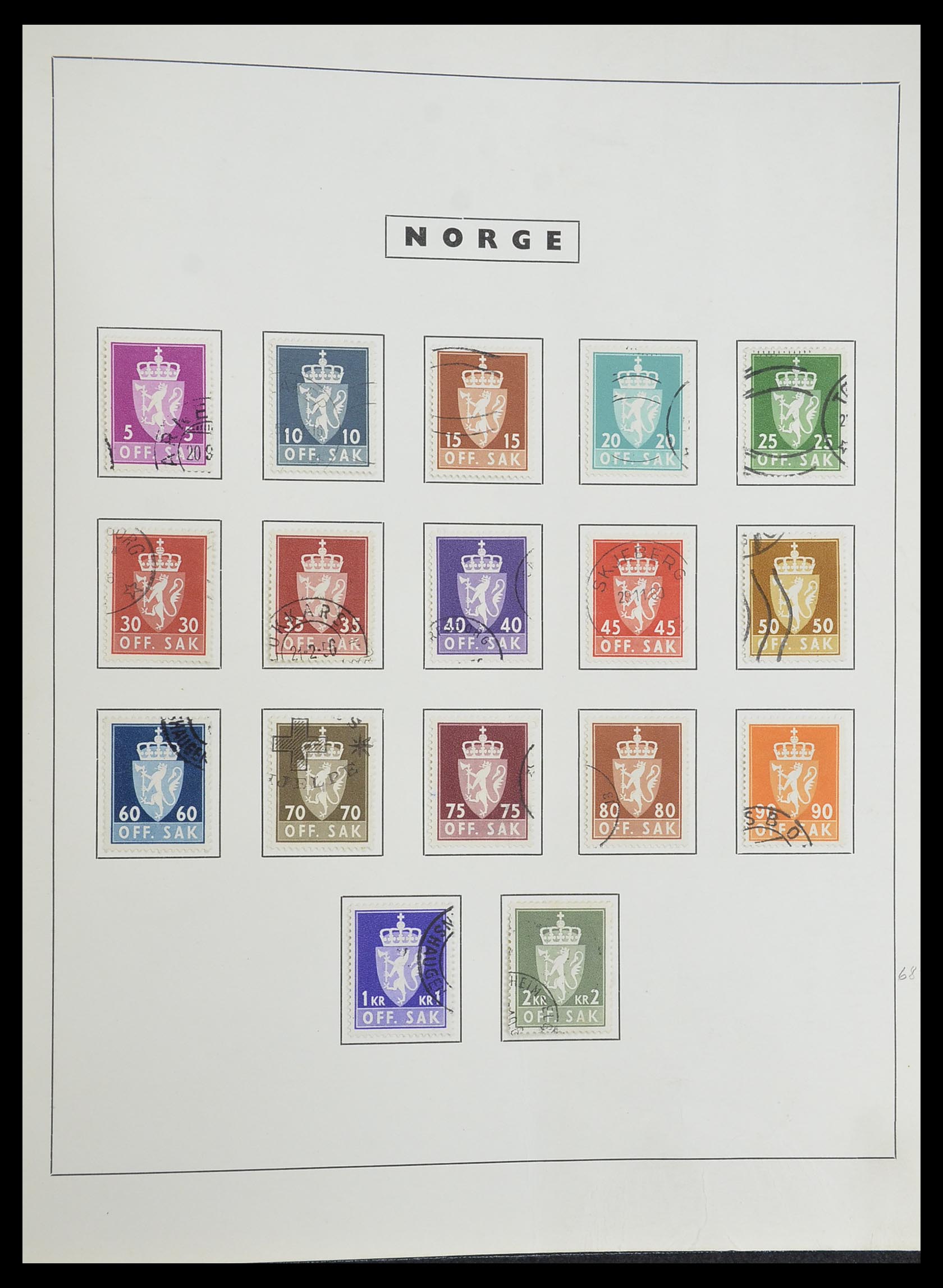 33784 062 - Stamp collection 33784 Norway 1855-1963.