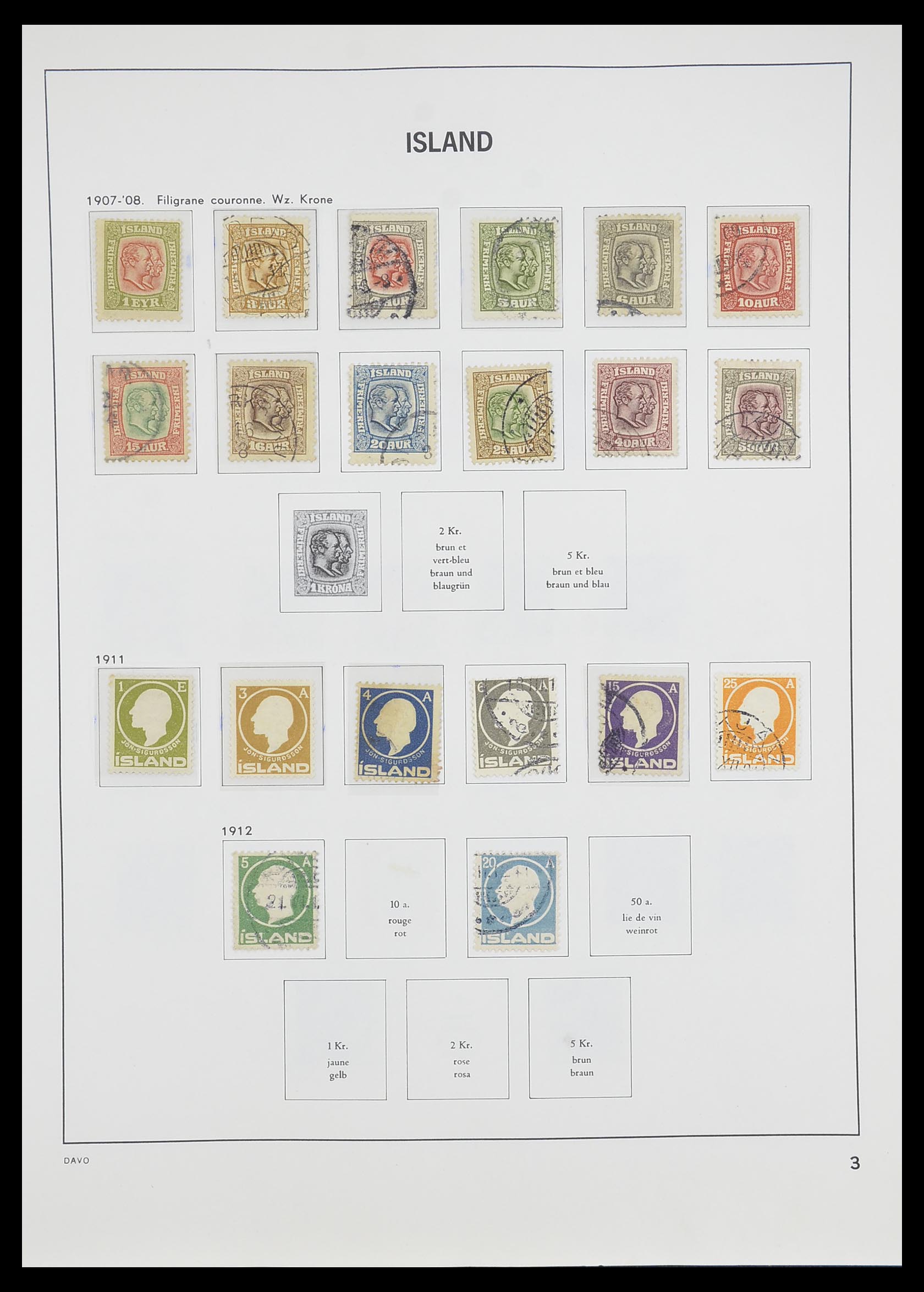 33785 003 - Stamp collection 33785 Iceland 1876-1990.