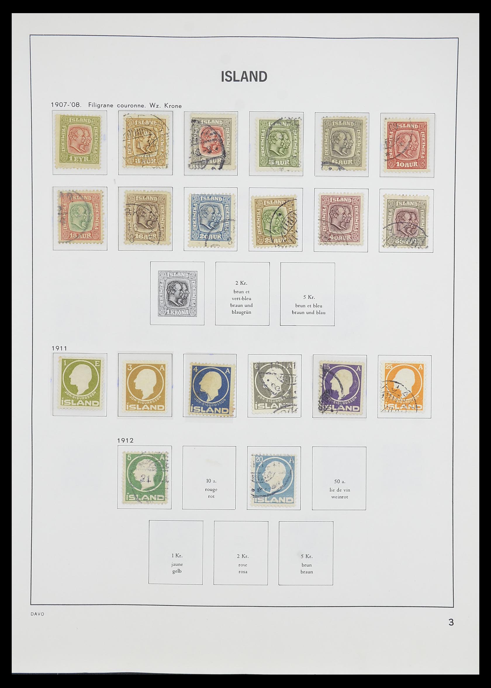 33785 004 - Stamp collection 33785 Iceland 1876-1990.