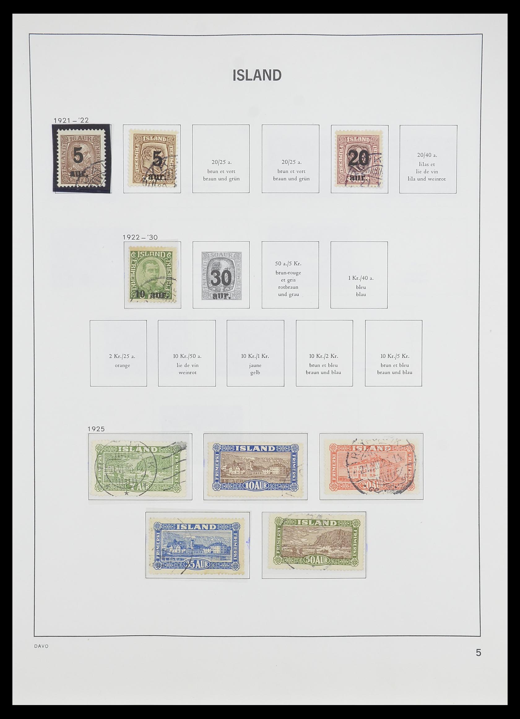 33785 006 - Stamp collection 33785 Iceland 1876-1990.