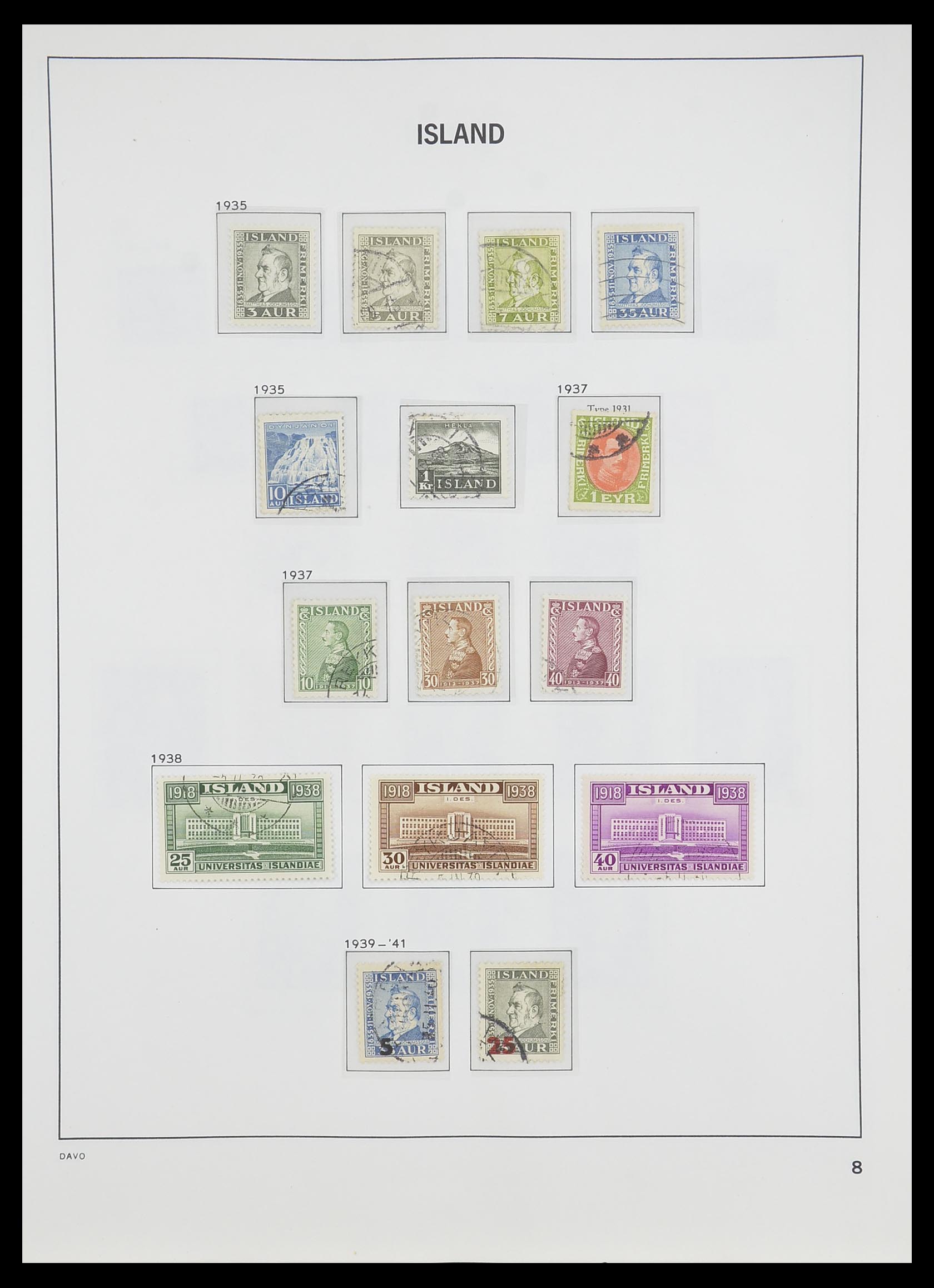 33785 009 - Stamp collection 33785 Iceland 1876-1990.