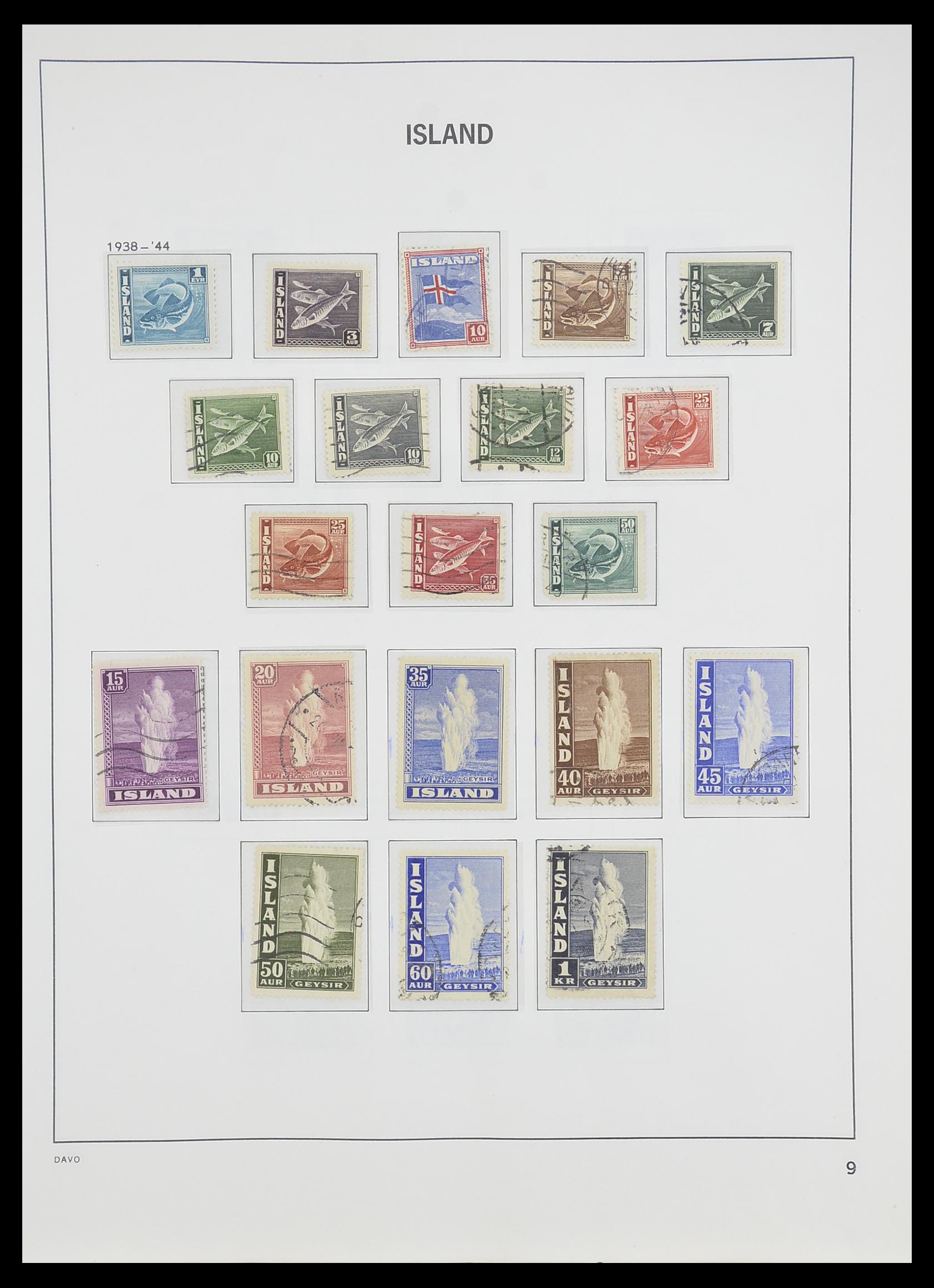 33785 010 - Postzegelverzameling 33785 IJsland 1876-1990.