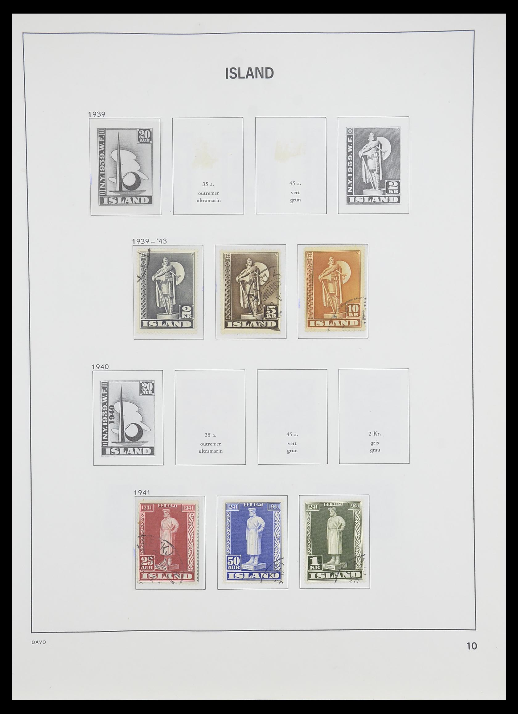 33785 011 - Postzegelverzameling 33785 IJsland 1876-1990.