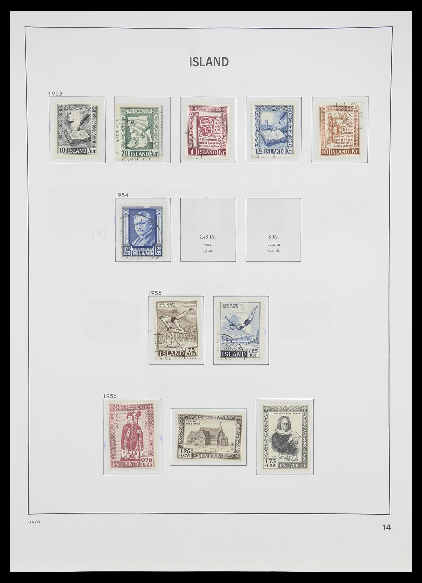 33785 015 - Postzegelverzameling 33785 IJsland 1876-1990.