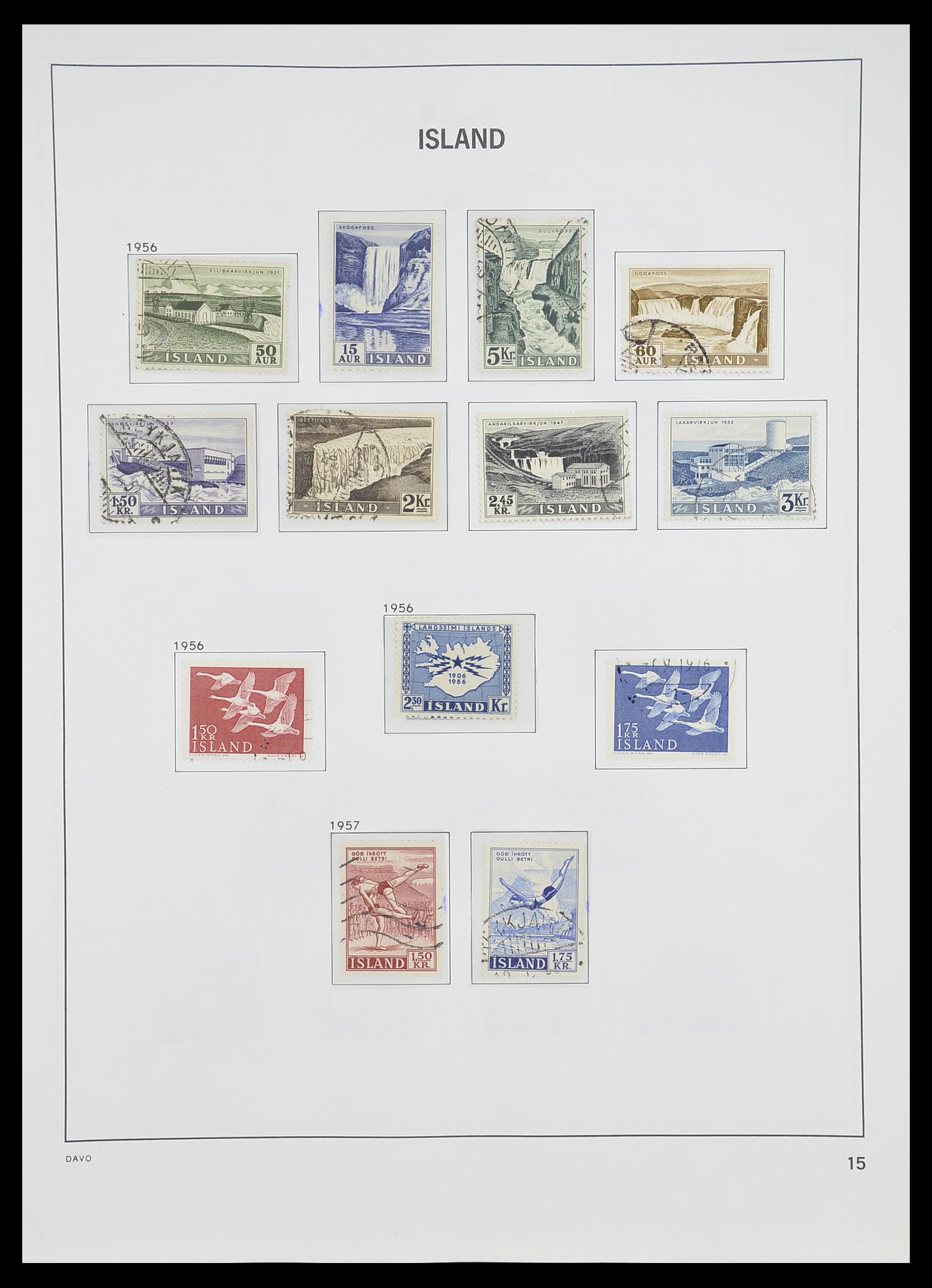 33785 016 - Stamp collection 33785 Iceland 1876-1990.