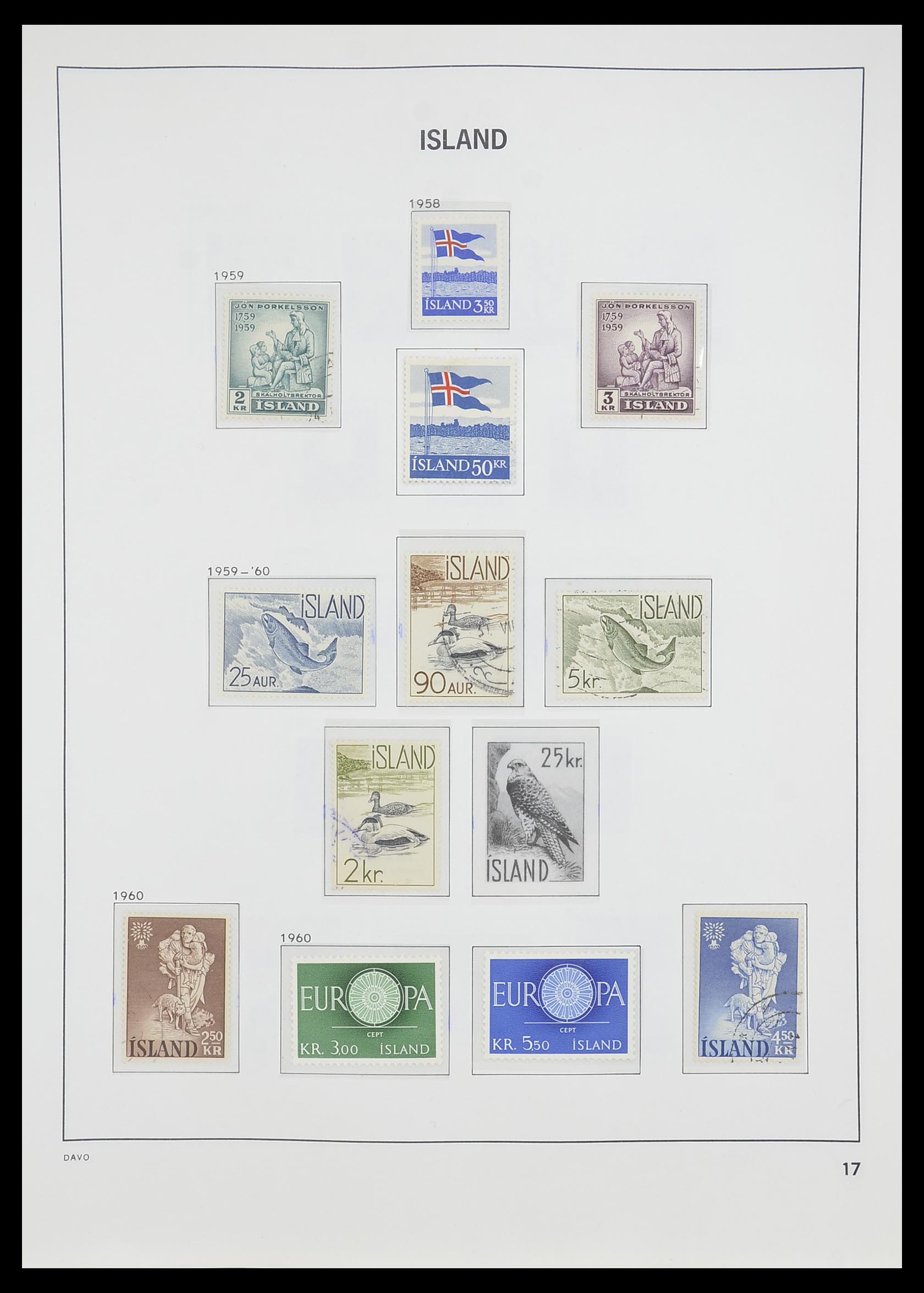 33785 018 - Postzegelverzameling 33785 IJsland 1876-1990.