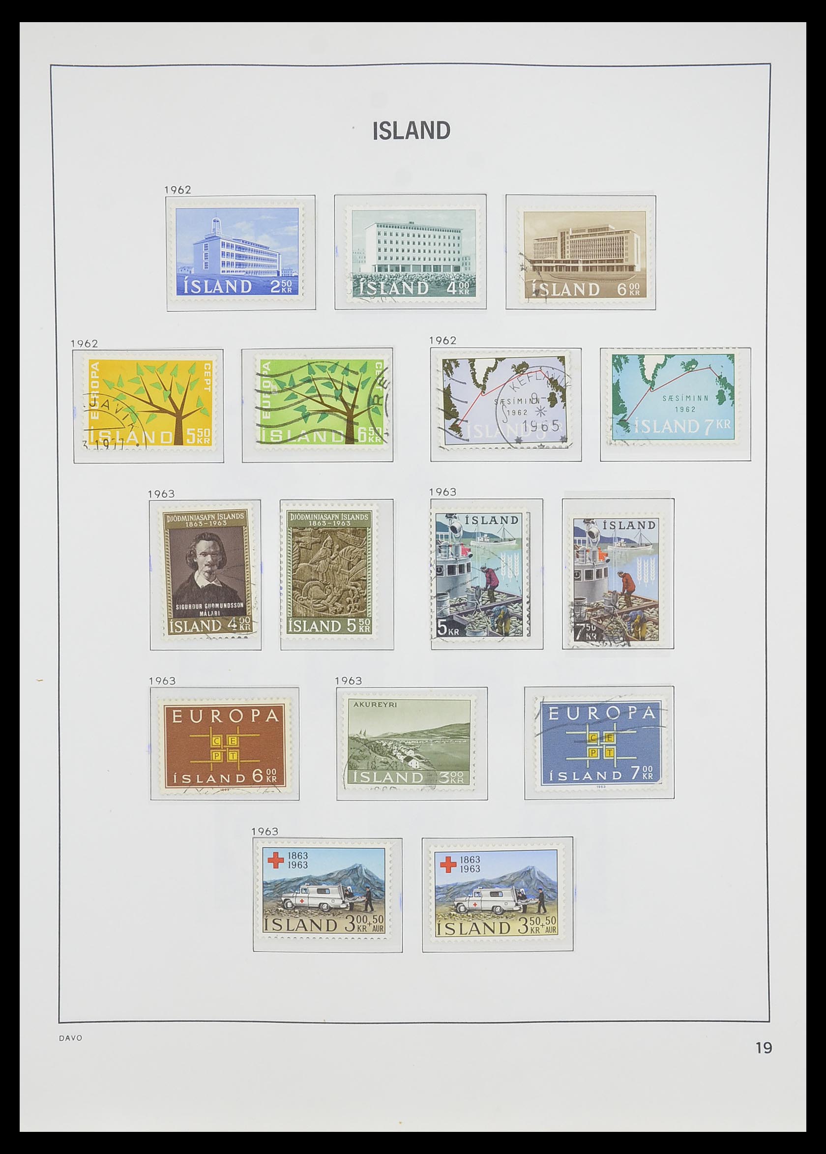 33785 020 - Postzegelverzameling 33785 IJsland 1876-1990.
