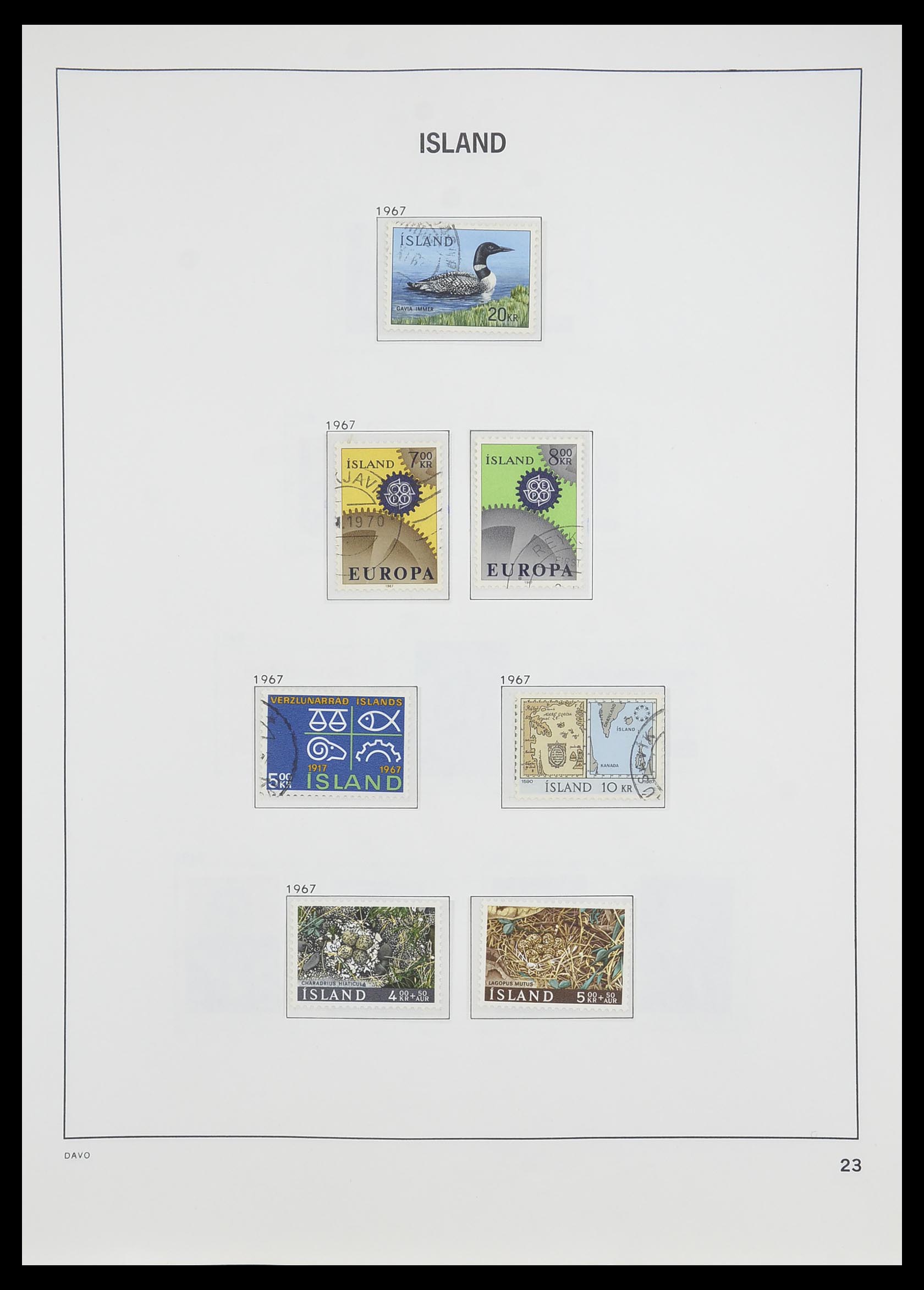 33785 024 - Postzegelverzameling 33785 IJsland 1876-1990.