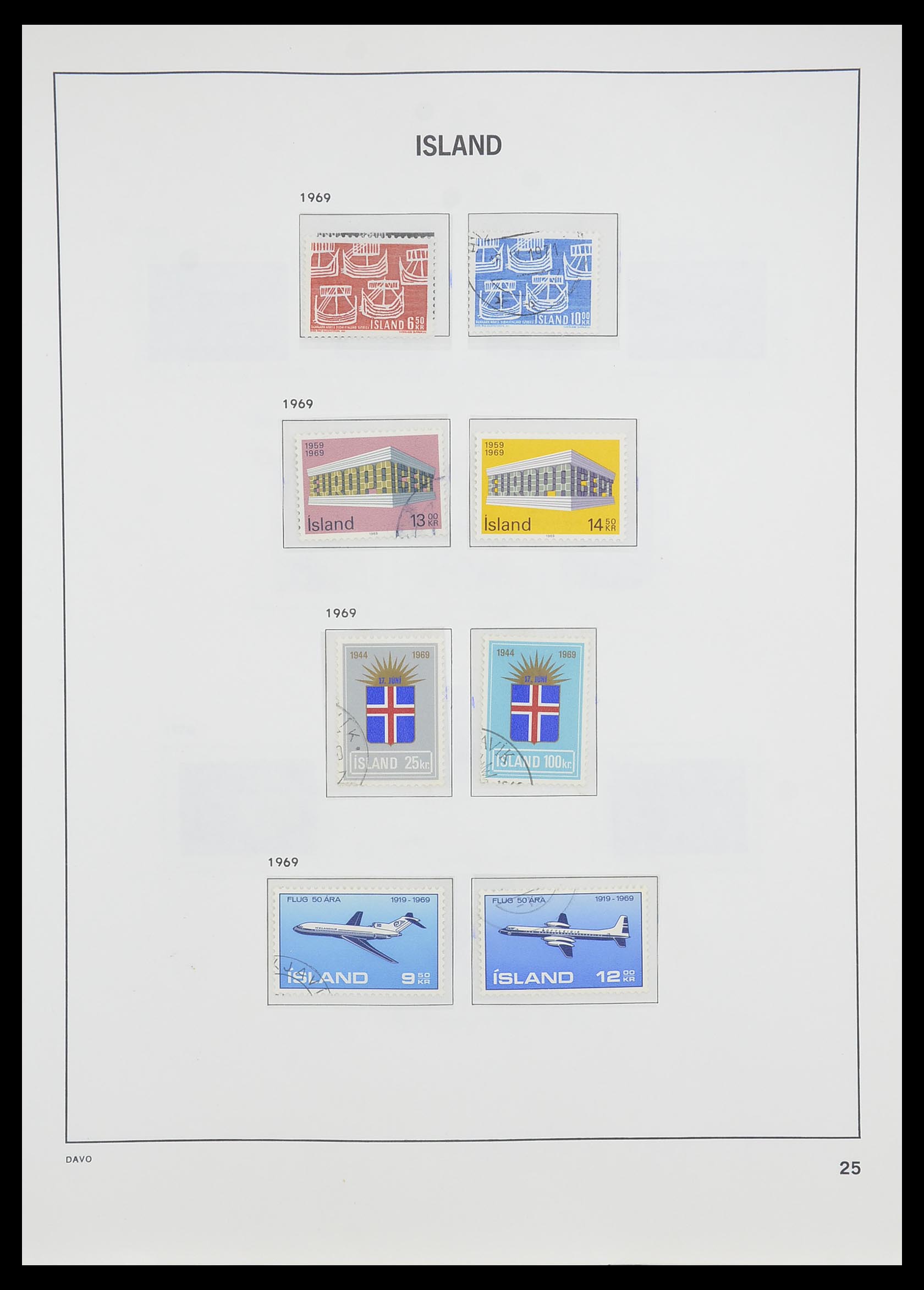 33785 026 - Postzegelverzameling 33785 IJsland 1876-1990.