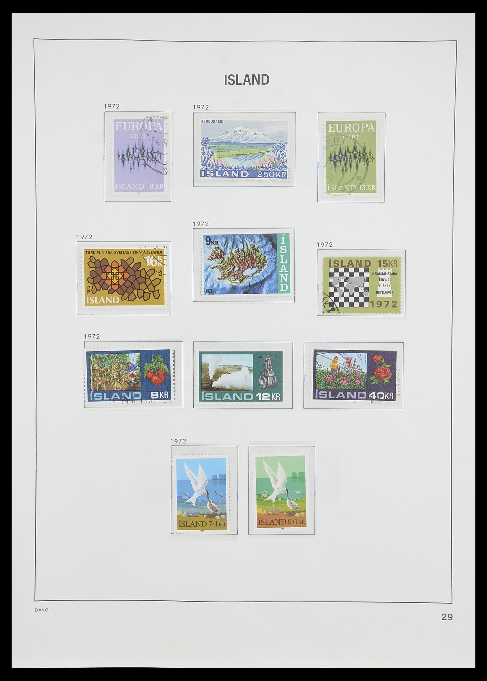 33785 030 - Postzegelverzameling 33785 IJsland 1876-1990.