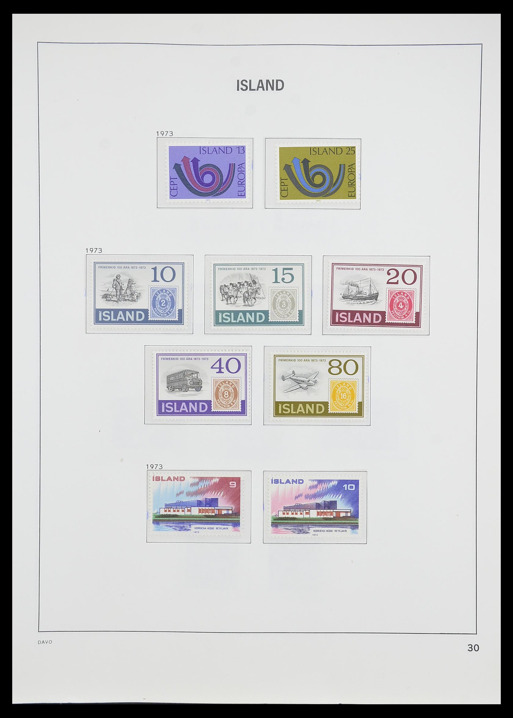33785 031 - Postzegelverzameling 33785 IJsland 1876-1990.